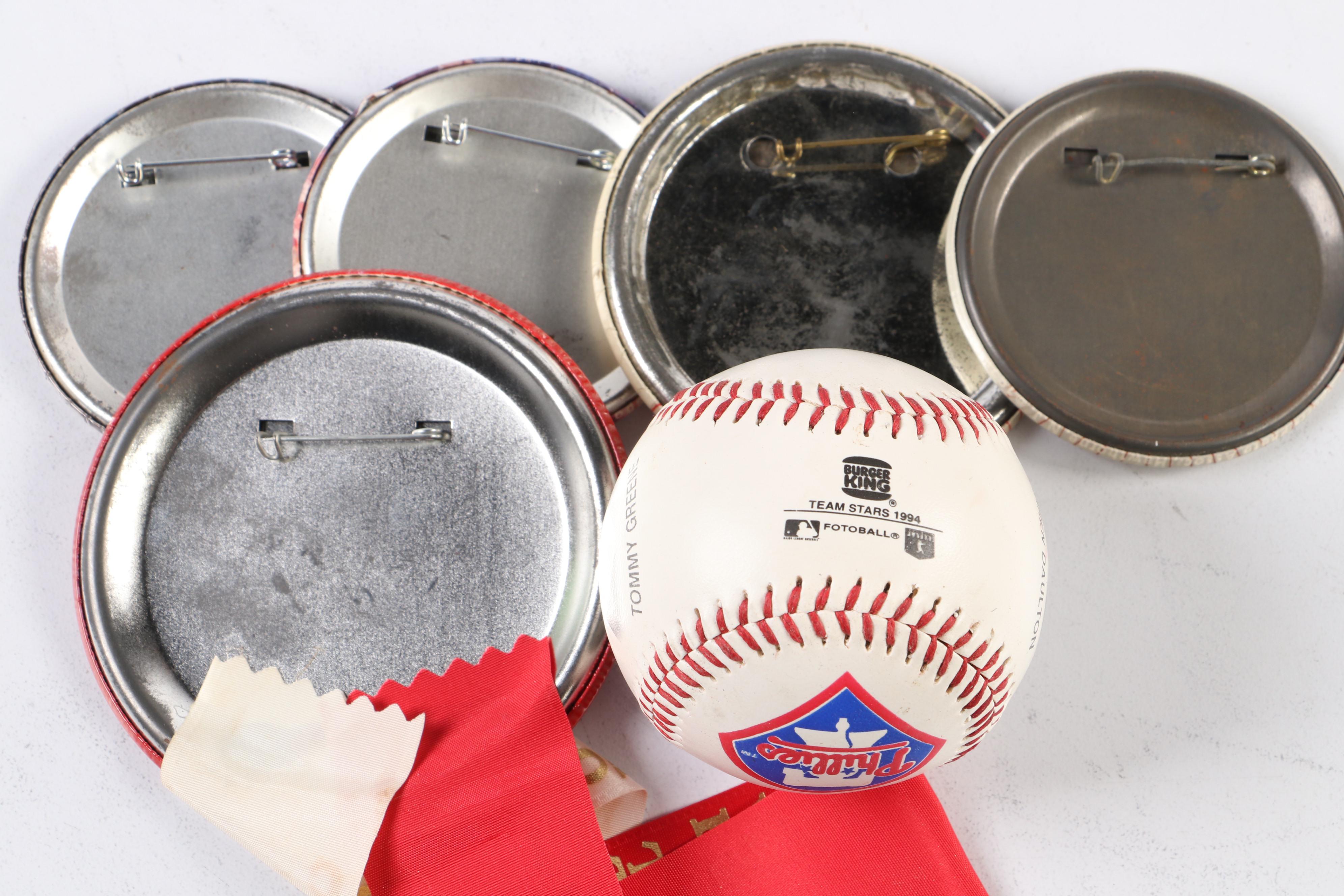 Philadelphia Phillies Baseball Pins Featuring Mike Schmidt, Pete Rose, and More