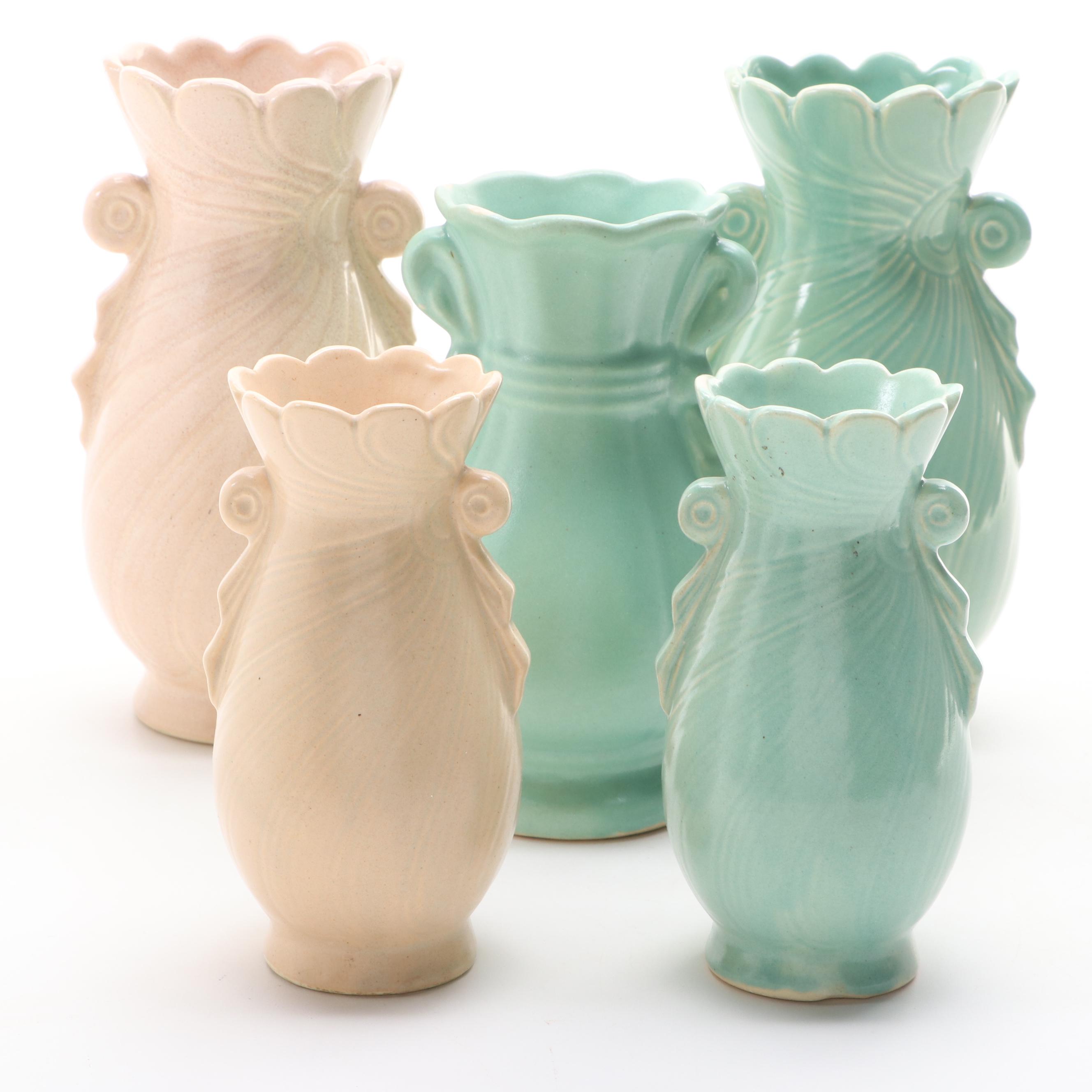 American Art Pottery Glazed Ceramic Vases