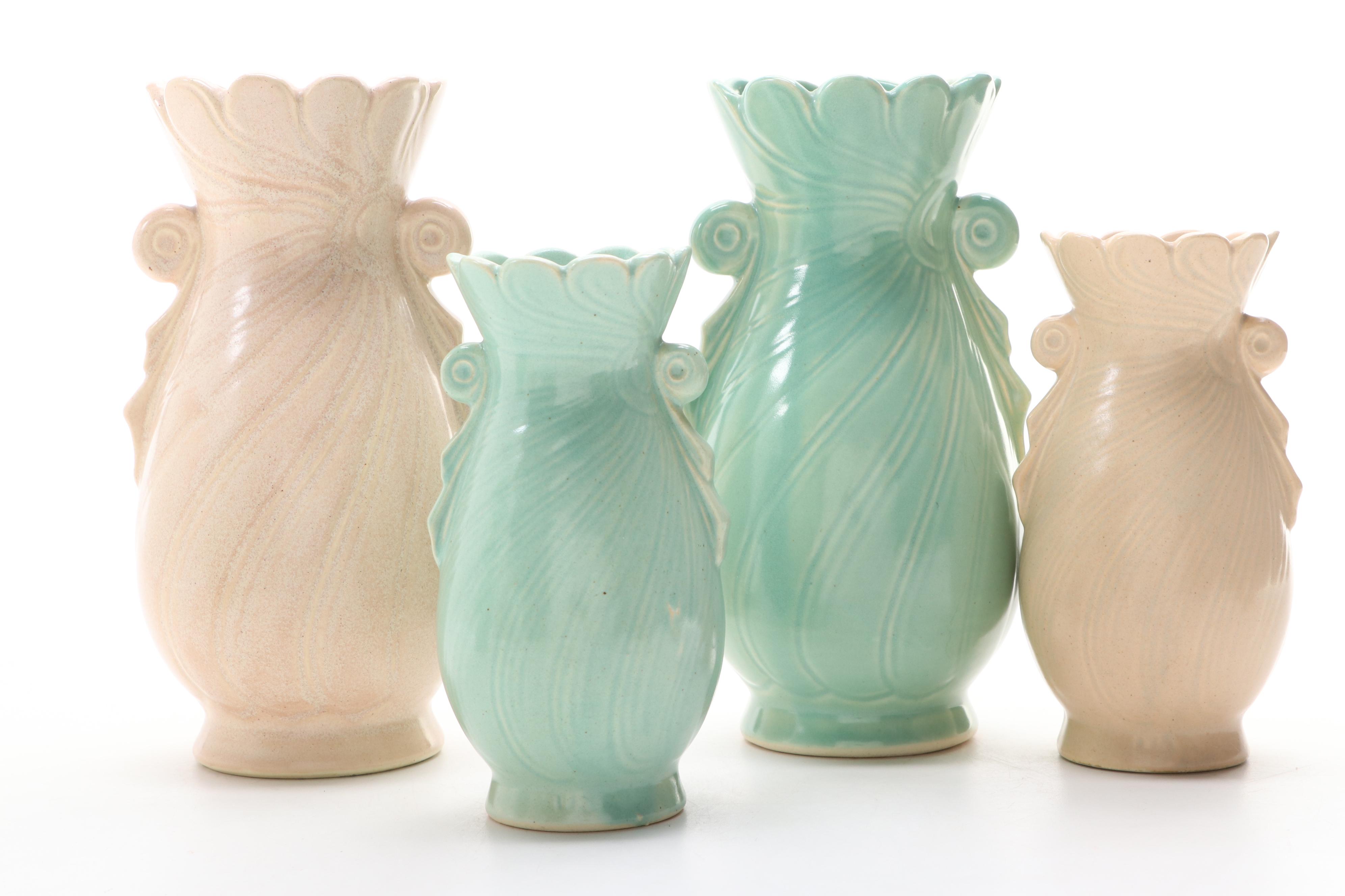 American Art Pottery Glazed Ceramic Vases