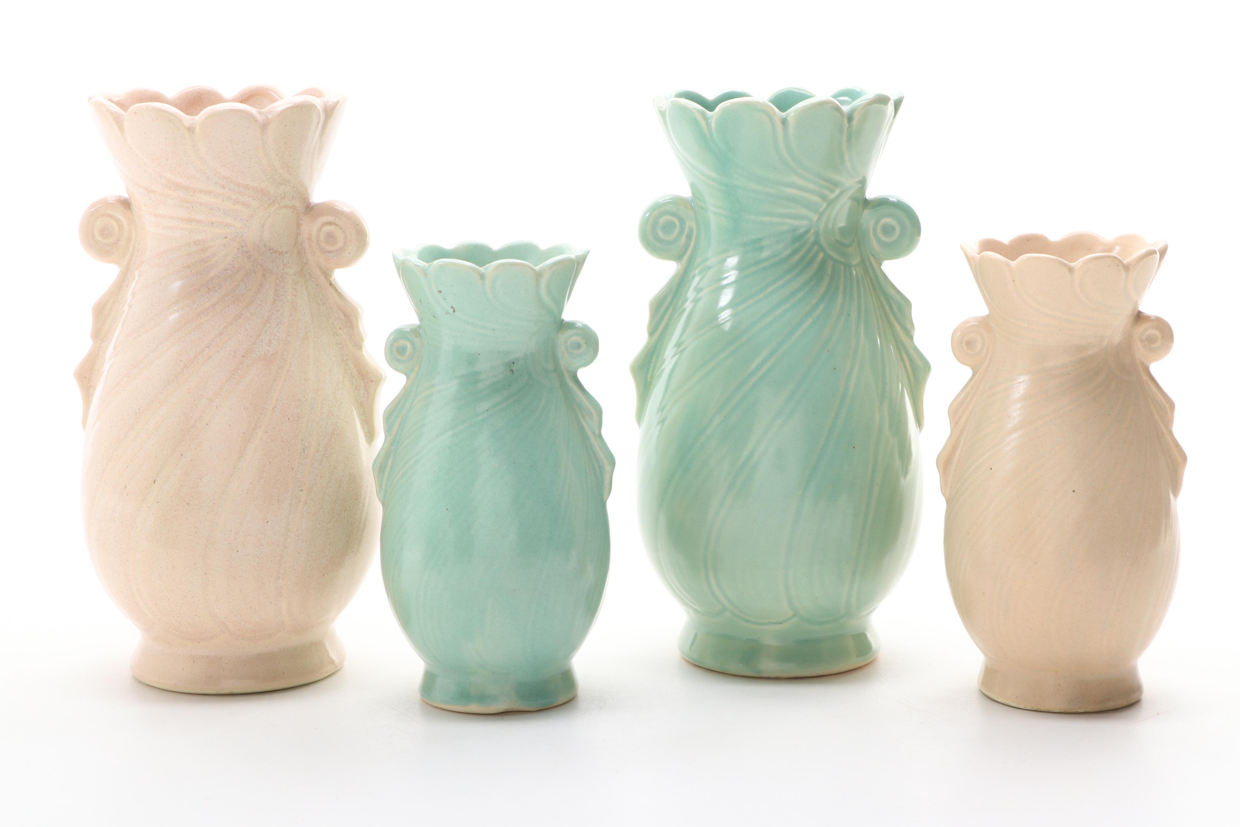 American Art Pottery Glazed Ceramic Vases