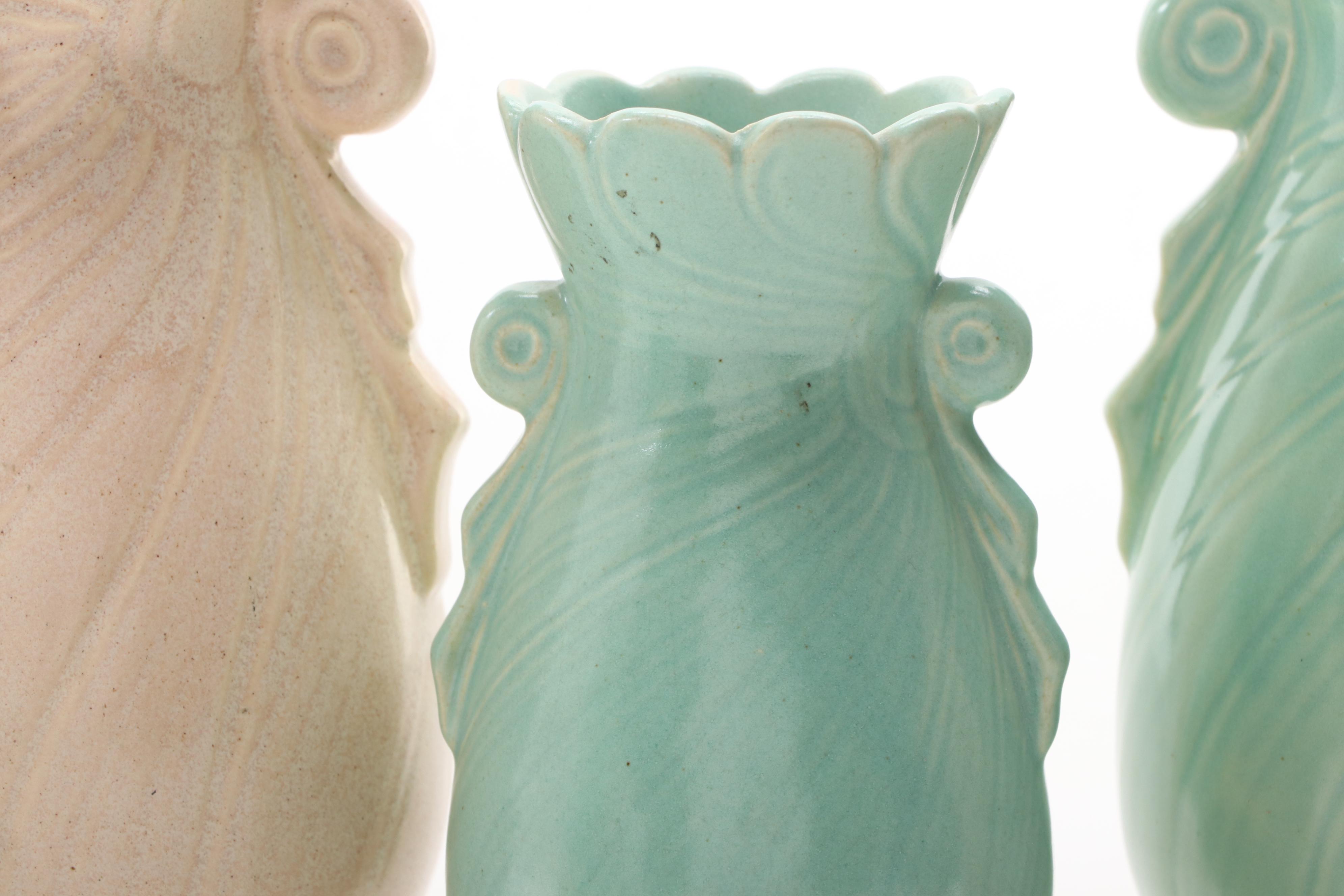 American Art Pottery Glazed Ceramic Vases
