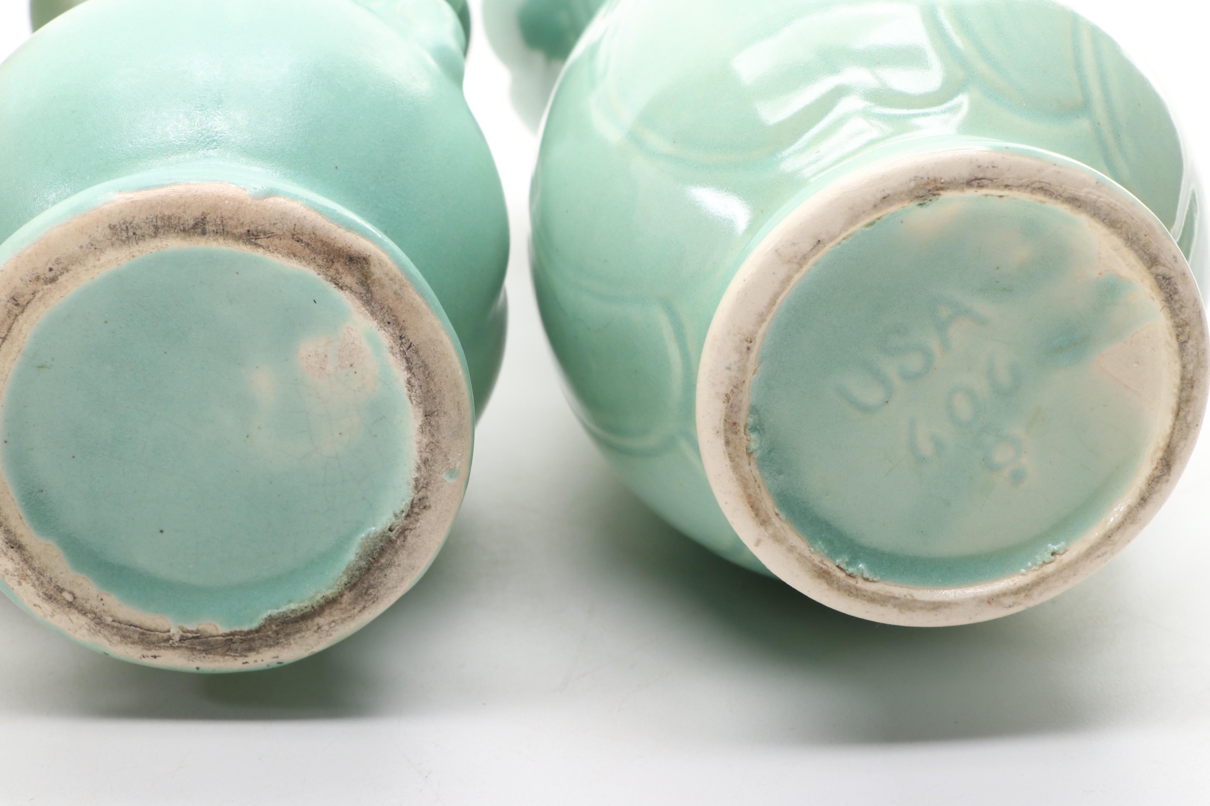 American Art Pottery Glazed Ceramic Vases