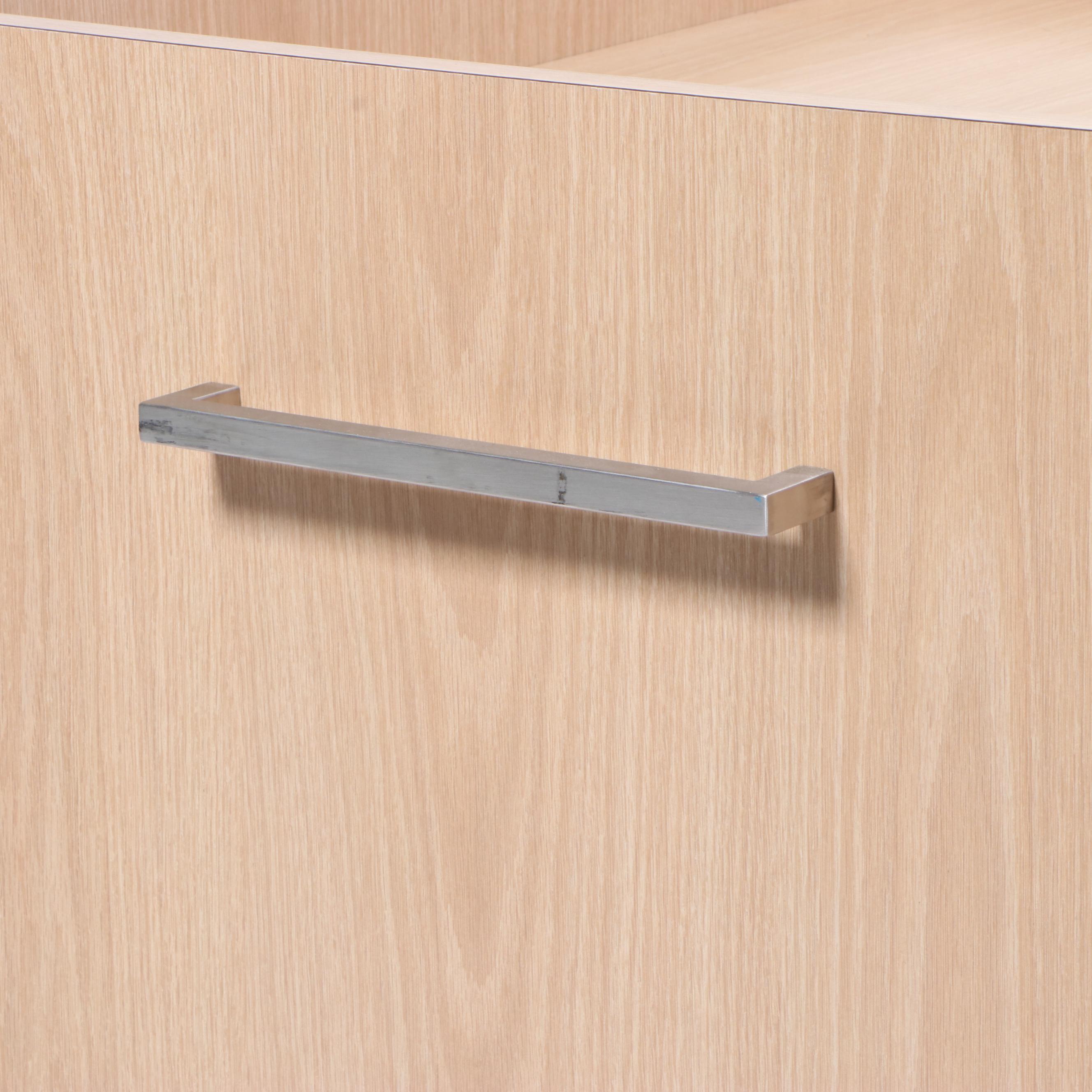 Contemporary Wood Finish Electronics Cart