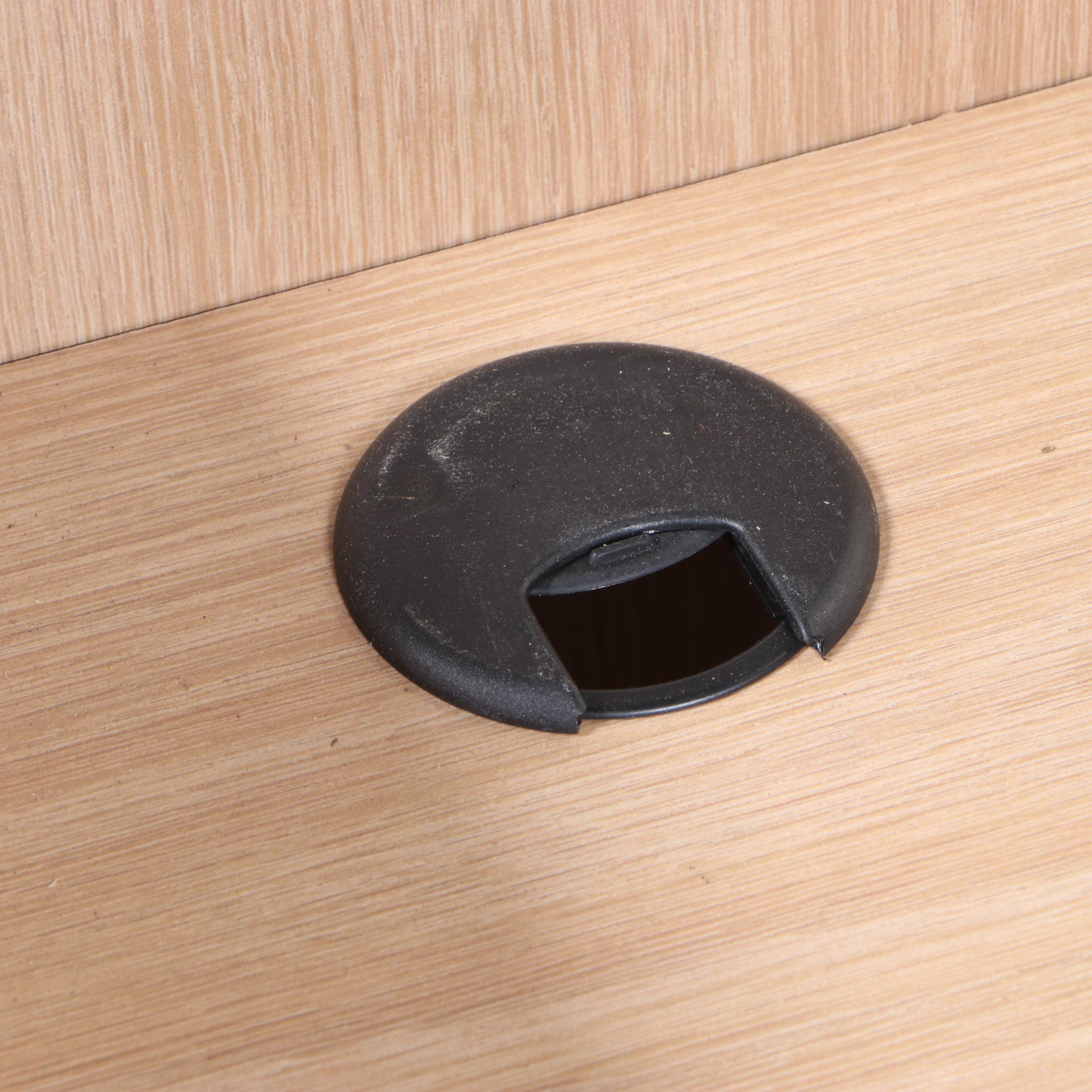 Contemporary Wood Finish Electronics Cart