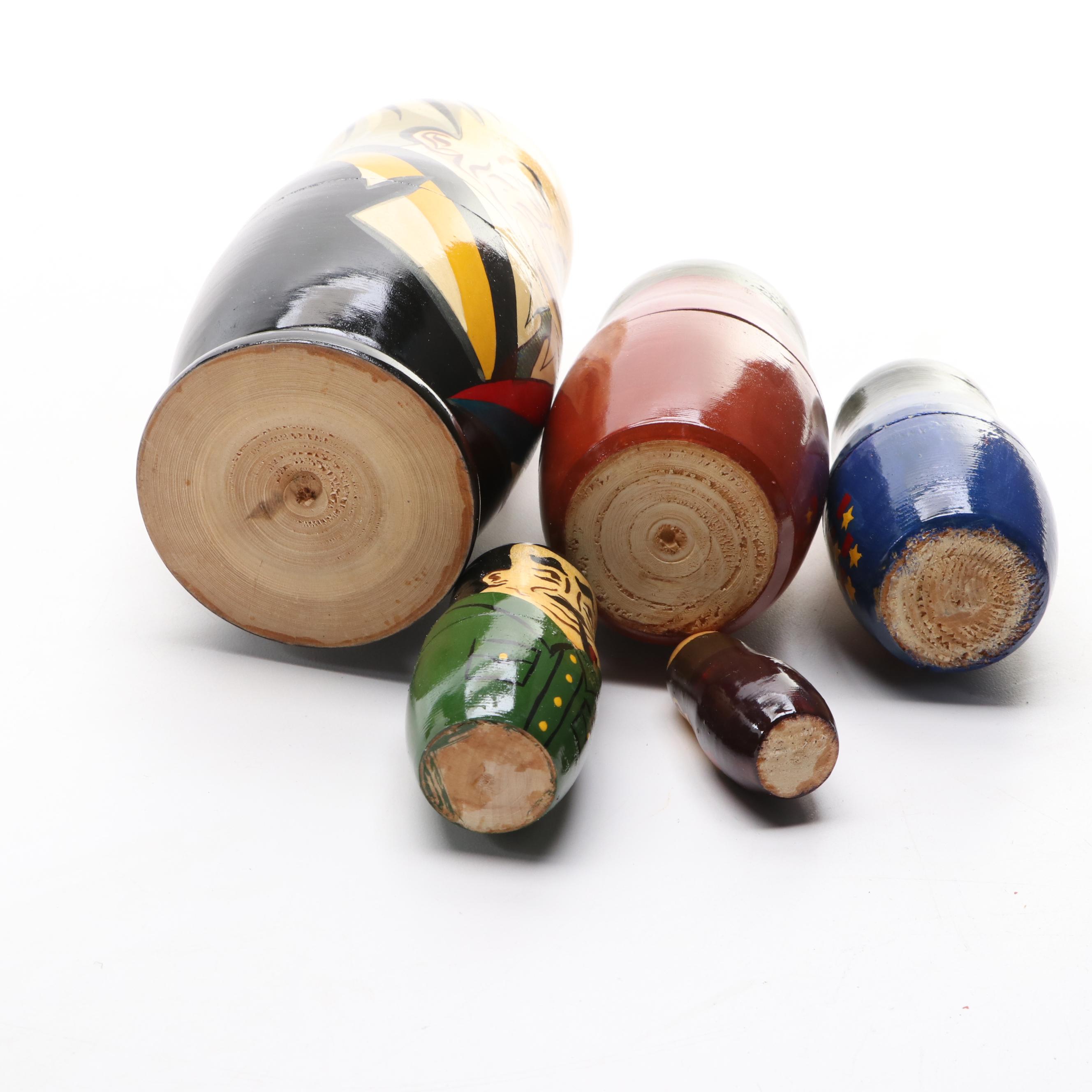 Russian Leaders Wooden Matryoshka Dolls