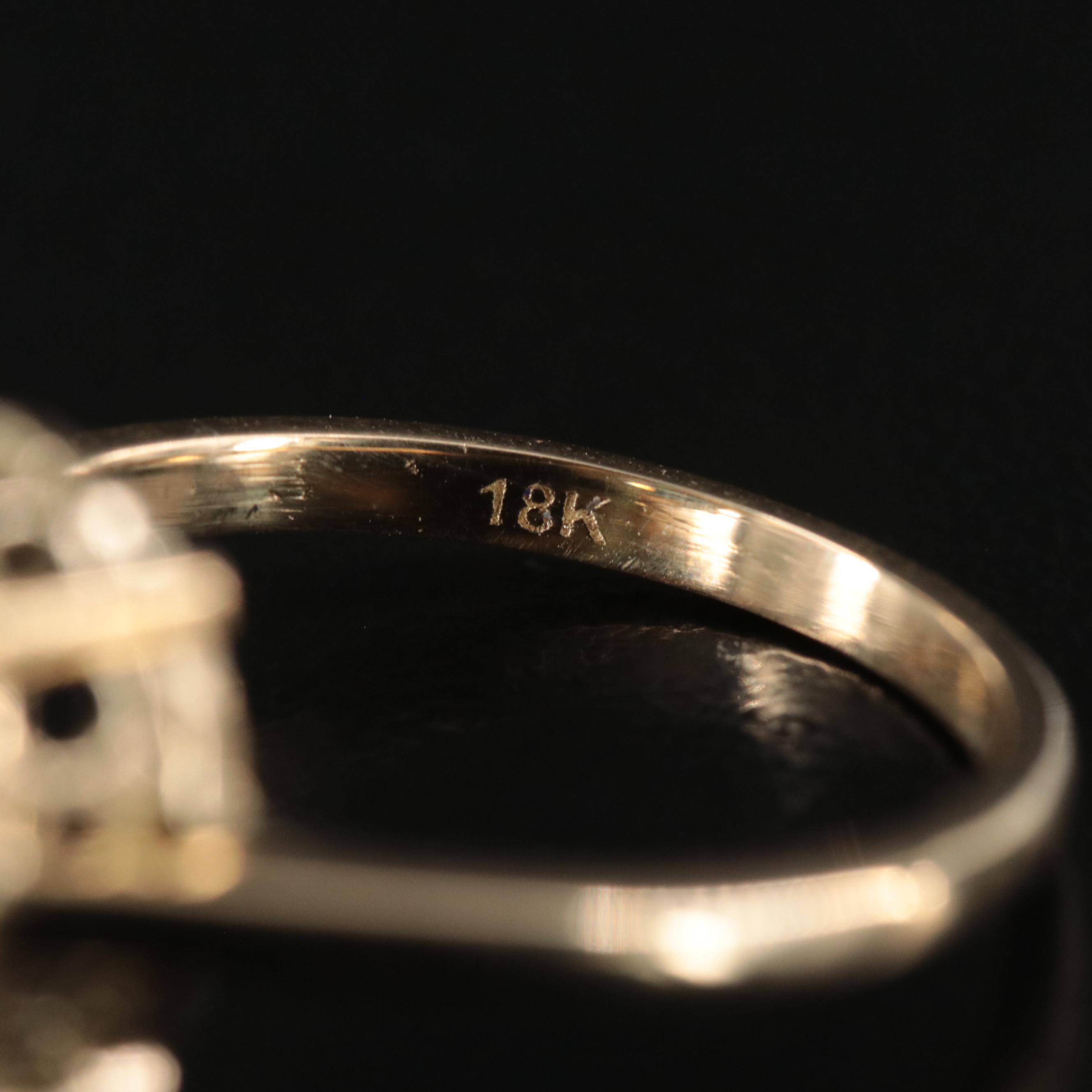 18K 3.38 CT (Origin Undetermined) Fancy Dark Blue Diamond Solitaire Ring