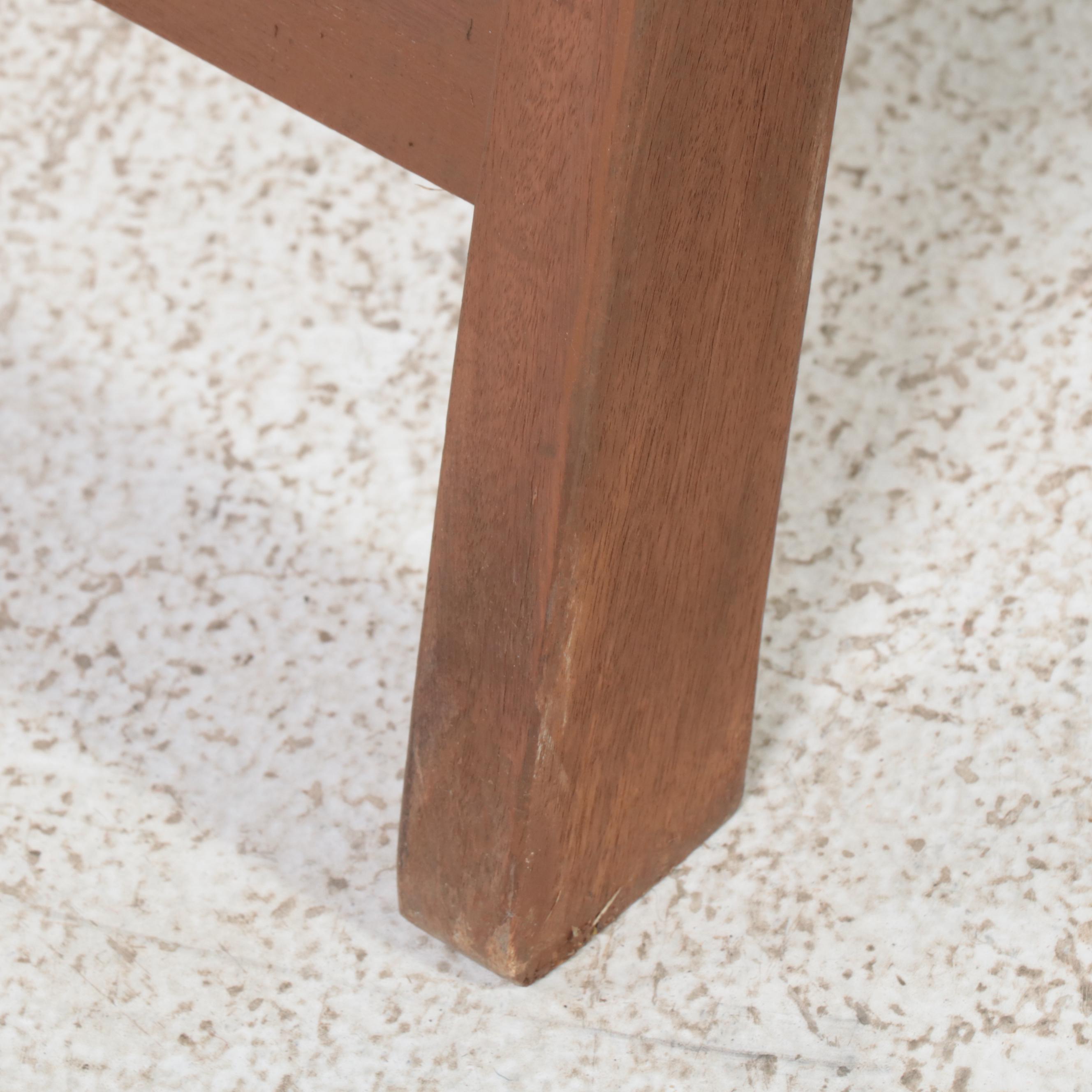 Pair of Contemporary Teak Folding Patio Chairs