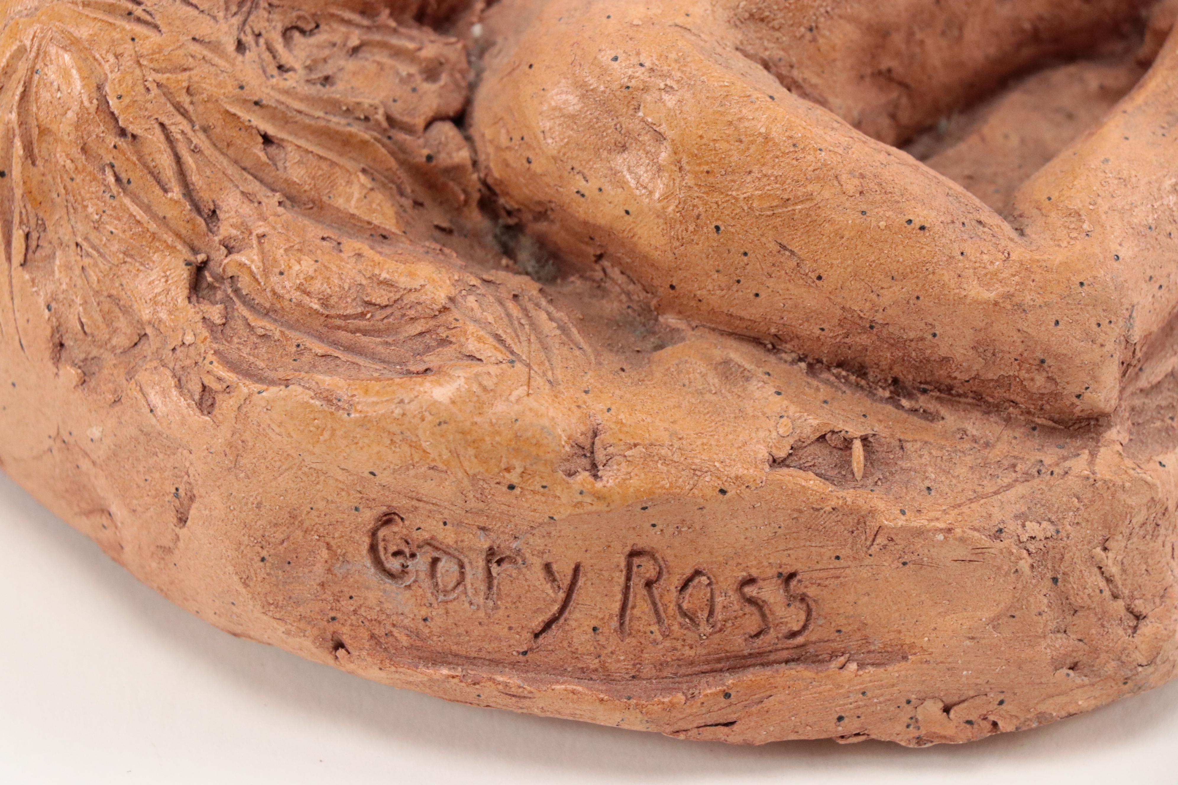 Gary Ross Hand-Built Ceramic High Relief Sculptures of Reclining Female Nudes