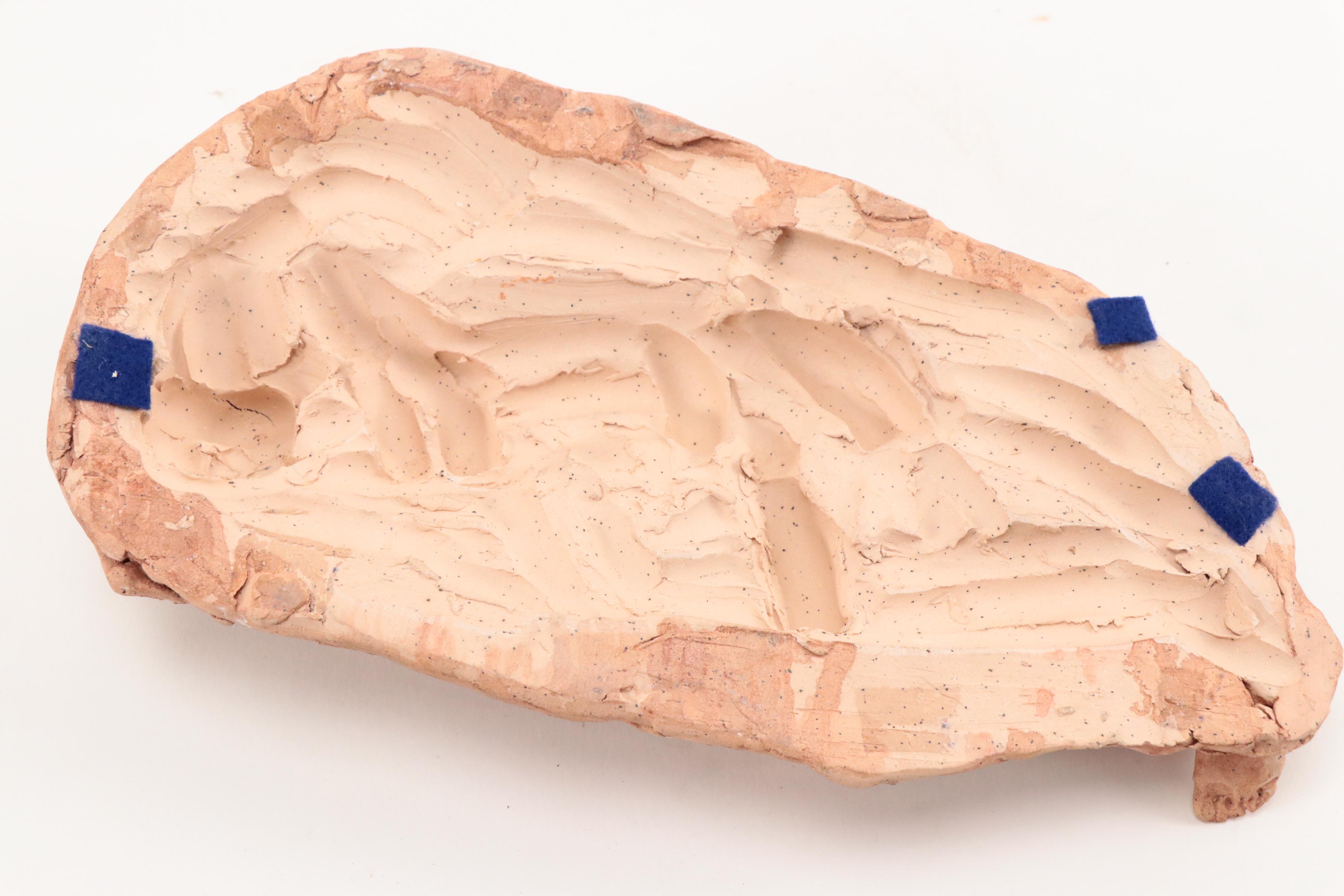 Gary Ross Hand-Built Ceramic High Relief Sculptures of Reclining Female Nudes