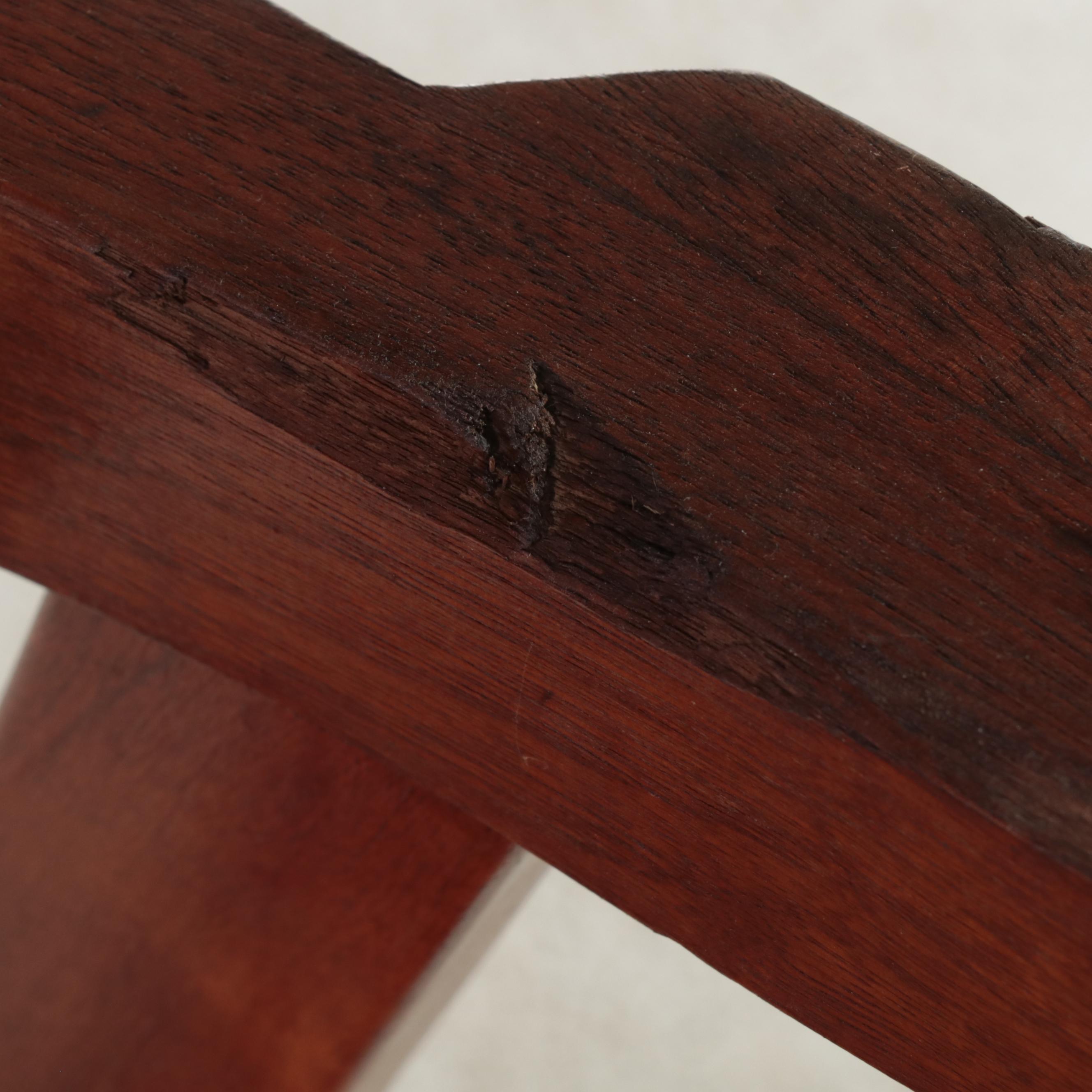 Four W.H. Gunlocke Mid Century Modern Walnut and Vinyl Armchairs