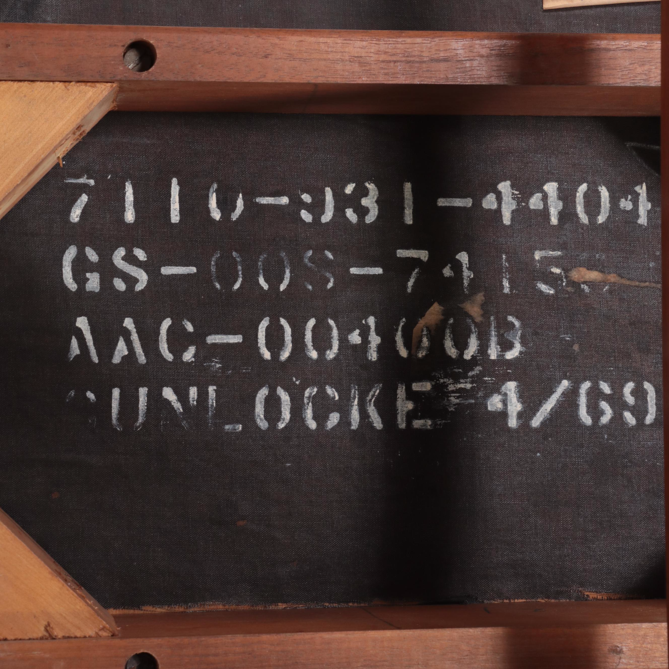 Four W.H. Gunlocke Mid Century Modern Walnut and Vinyl Armchairs