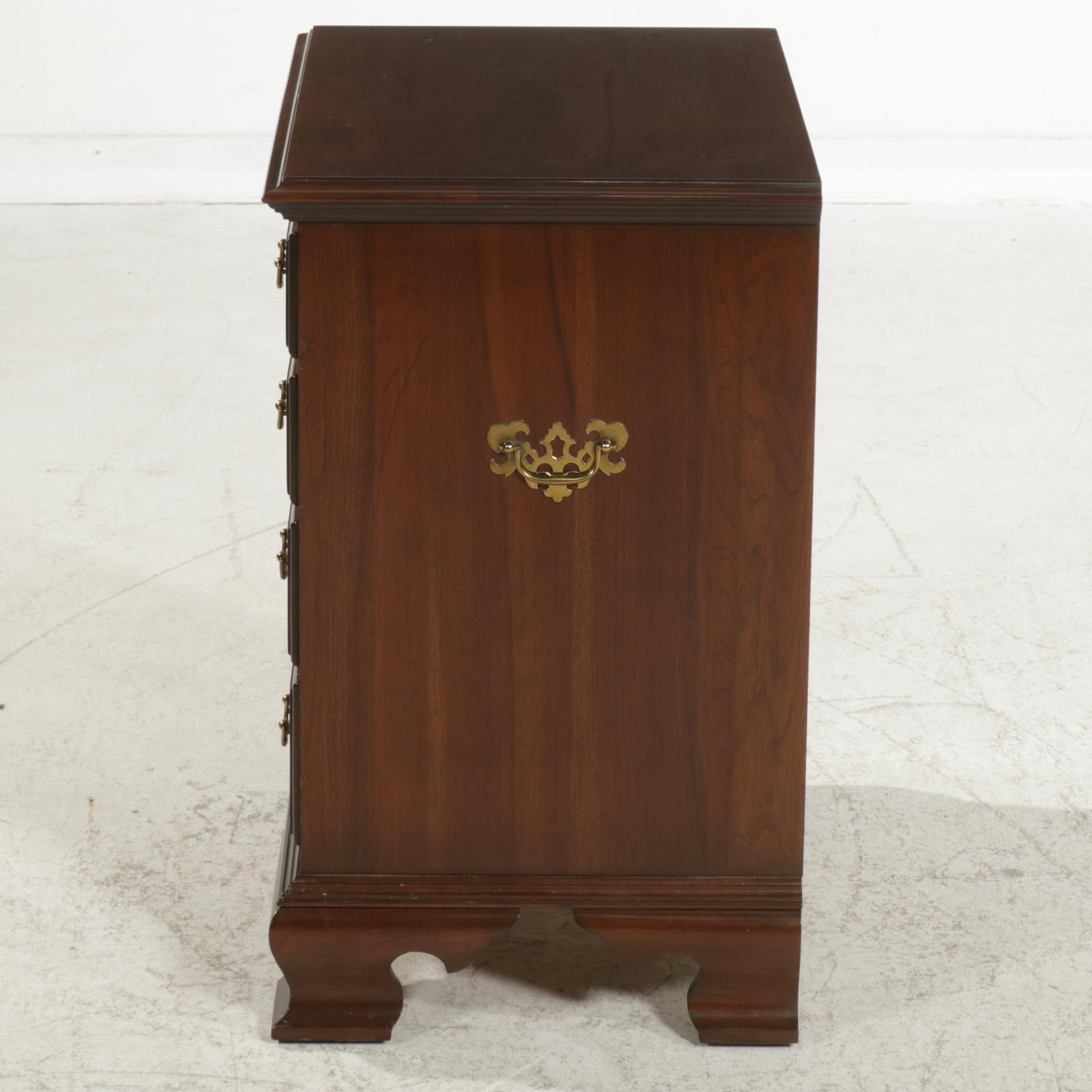 Ethan Allen "Georgian Court" Cherry Four-Drawer Bedside Chest