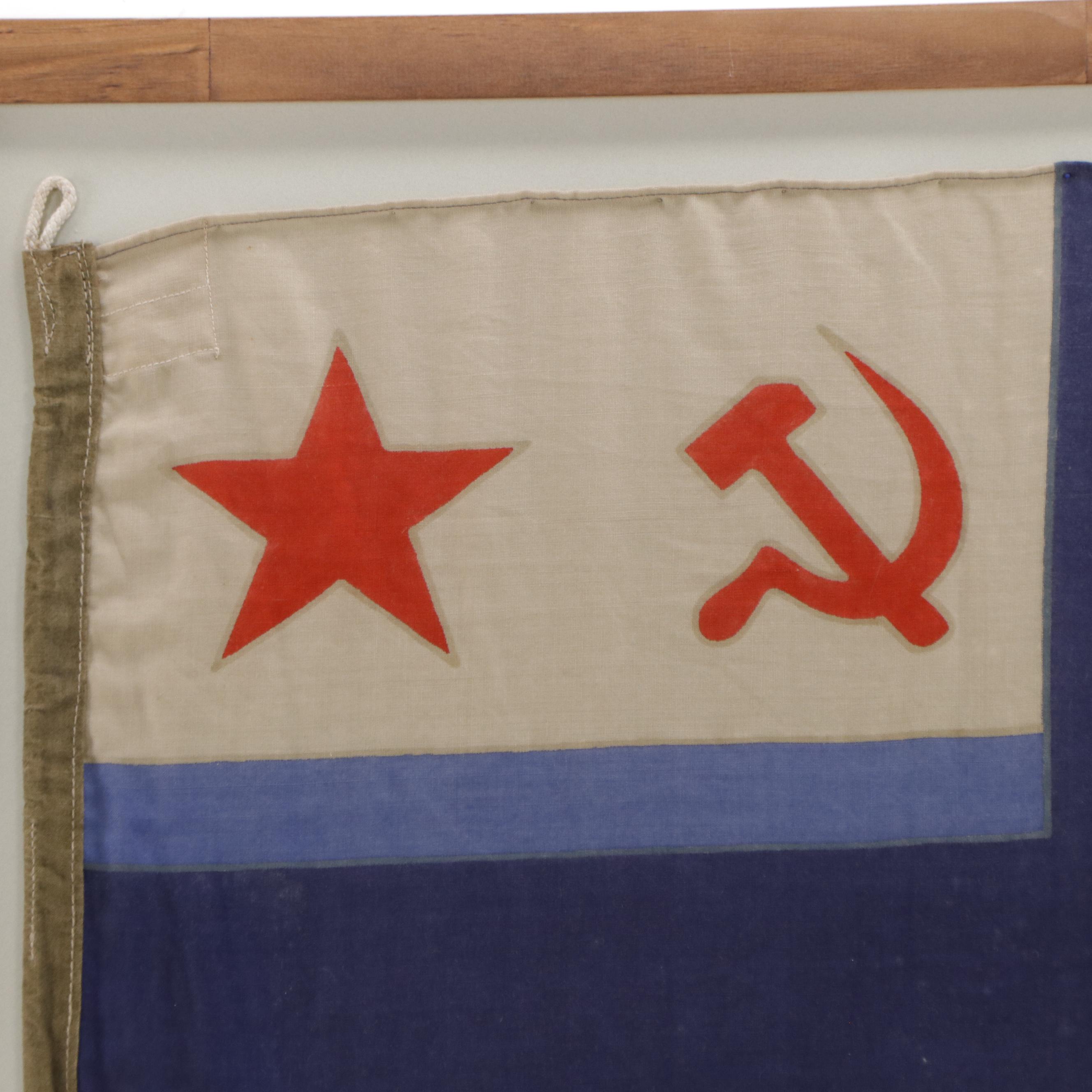 Soviet Russian Navy Dive Flag, Late 20th Century