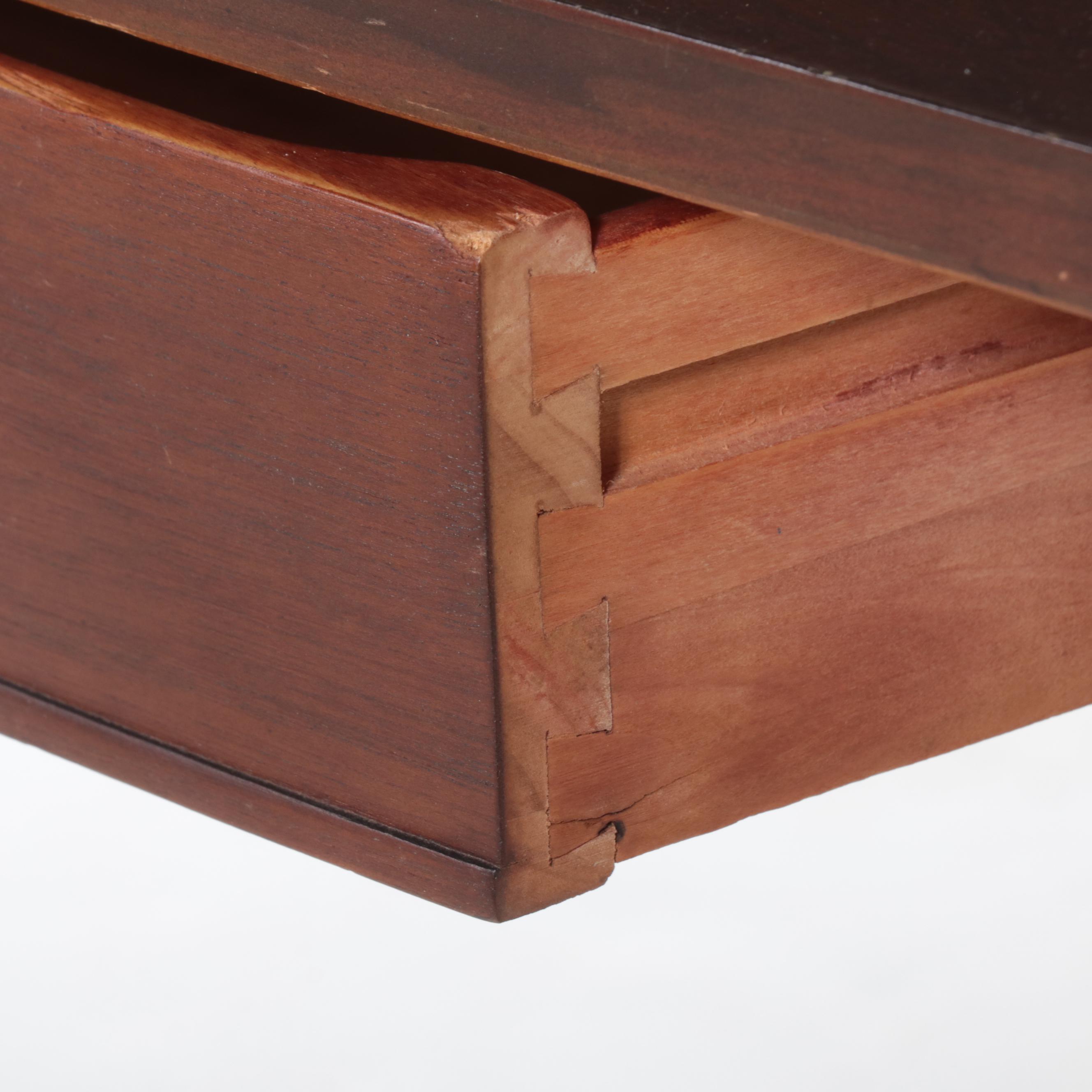 Mersman Classical Style Mahogany Lyre-Base Games Table, Mid-20th Century