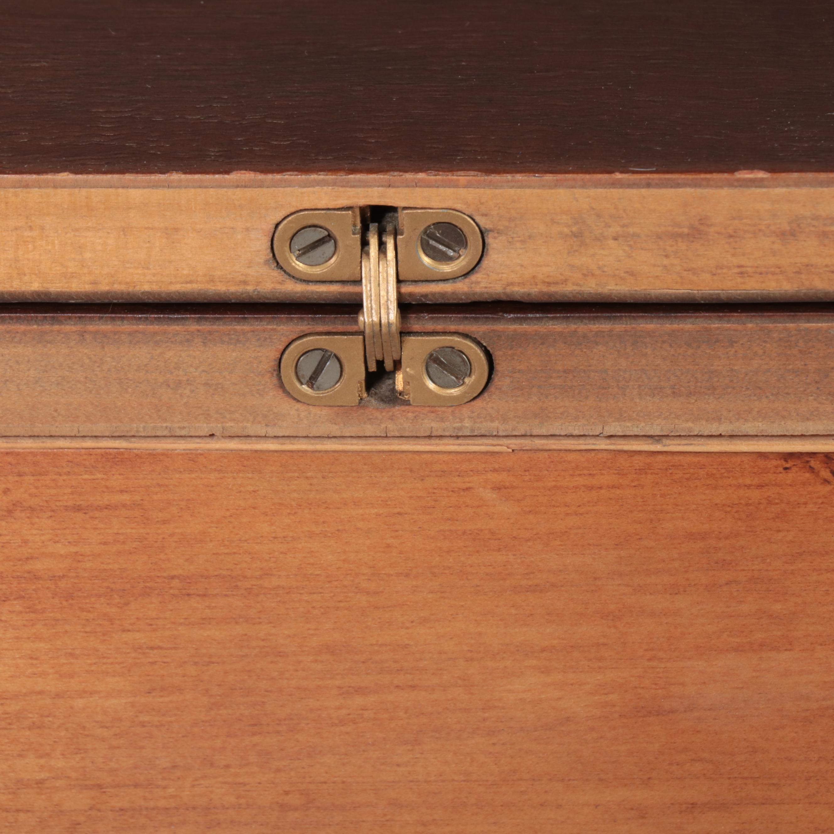 Mersman Classical Style Mahogany Lyre-Base Games Table, Mid-20th Century
