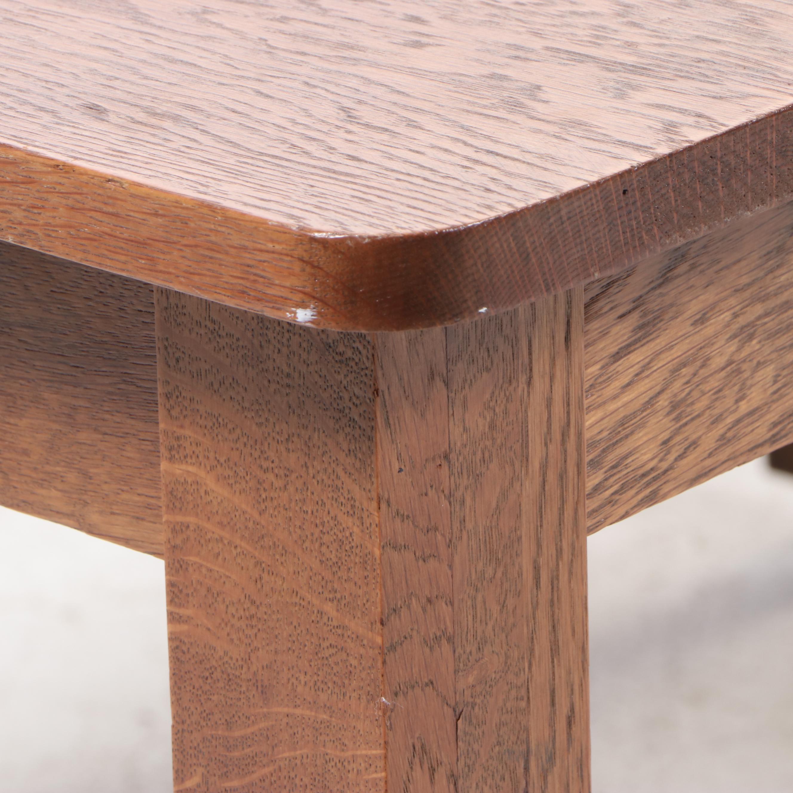 Arts and Crafts Oak Extending Dining Table, Early 20th Century