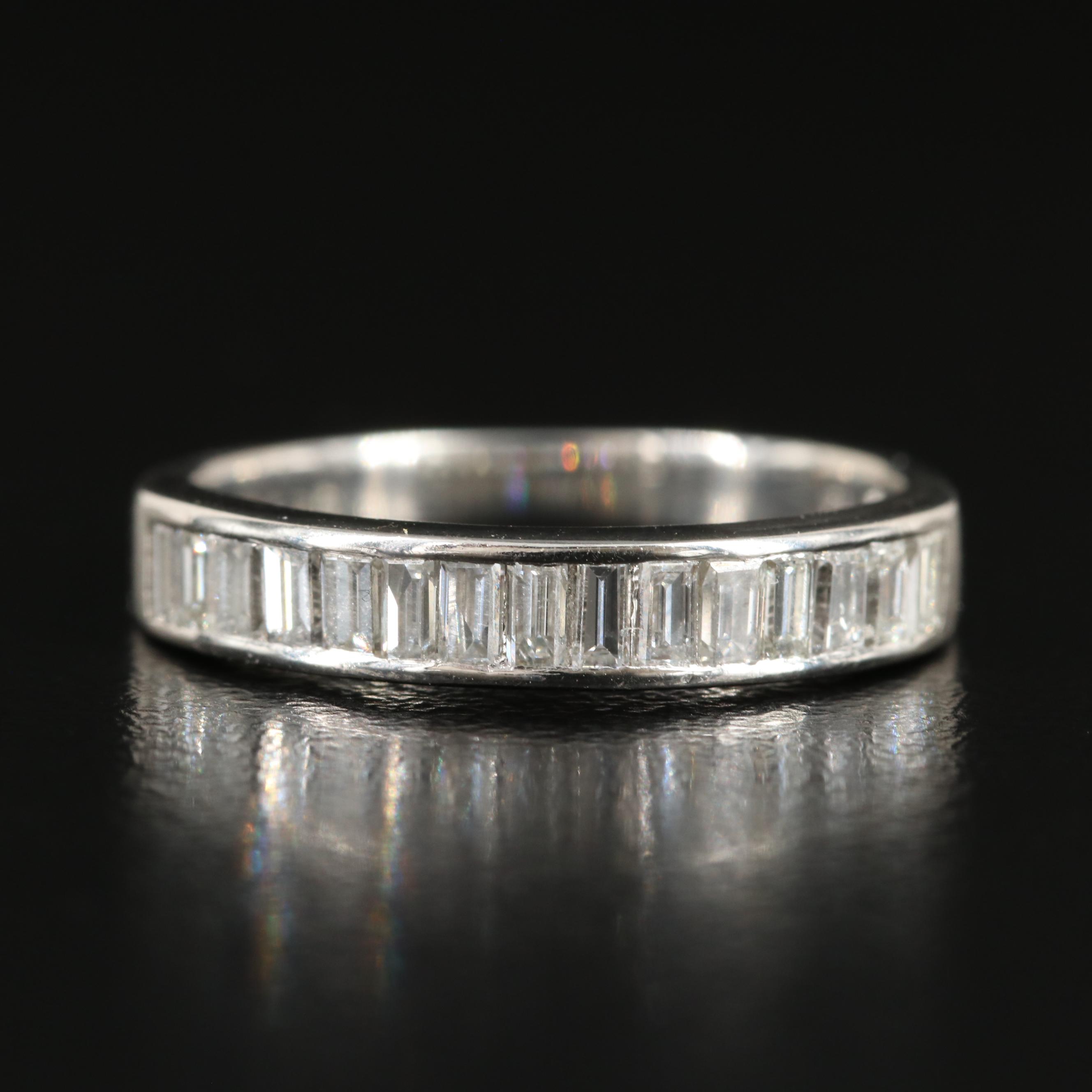 Platinum 0.65 CTW Diamond Band