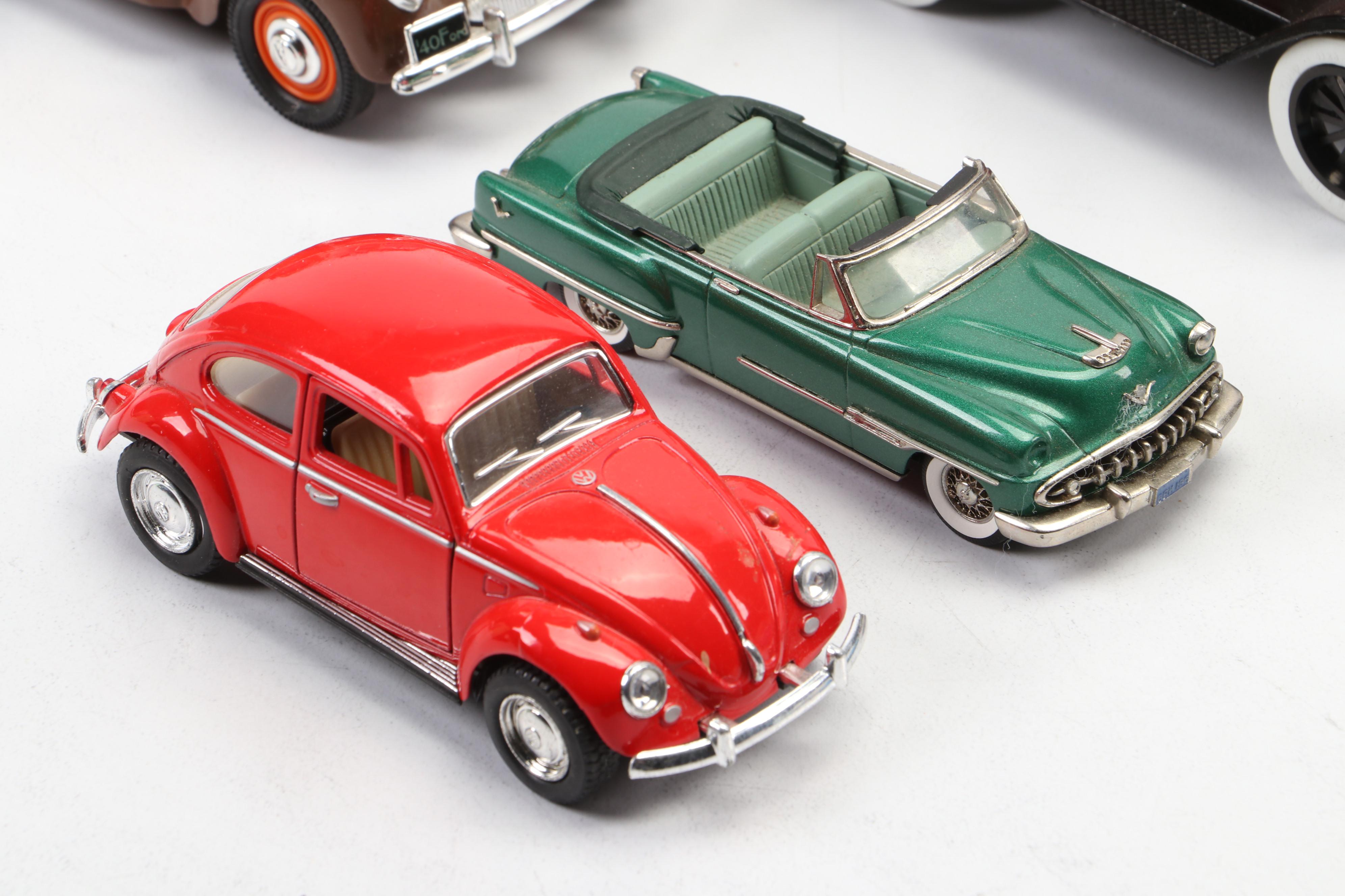 Liberty Classics Ford with Other Diecast Vehicles and Gas Pump