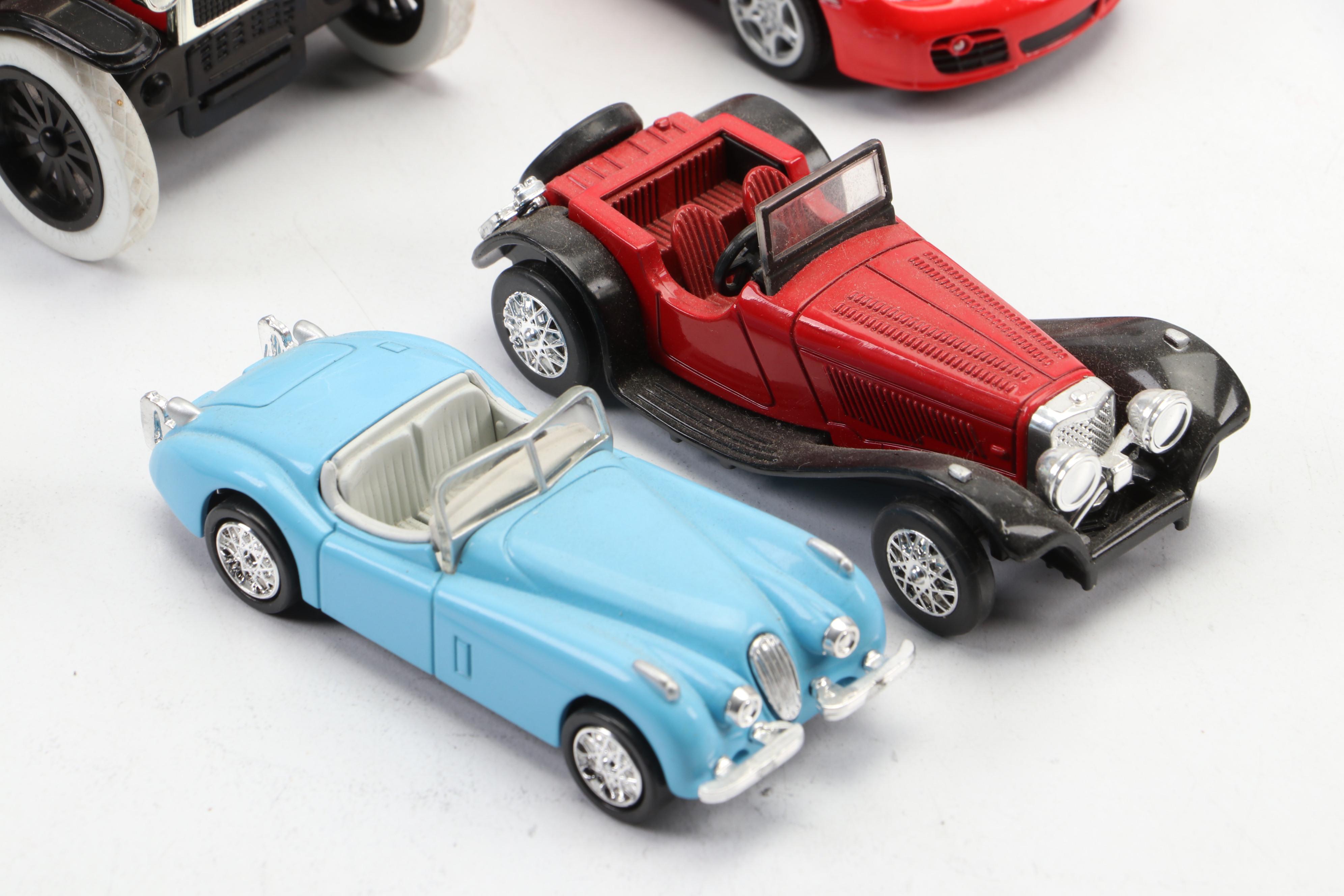 Liberty Classics Ford with Other Diecast Vehicles and Gas Pump