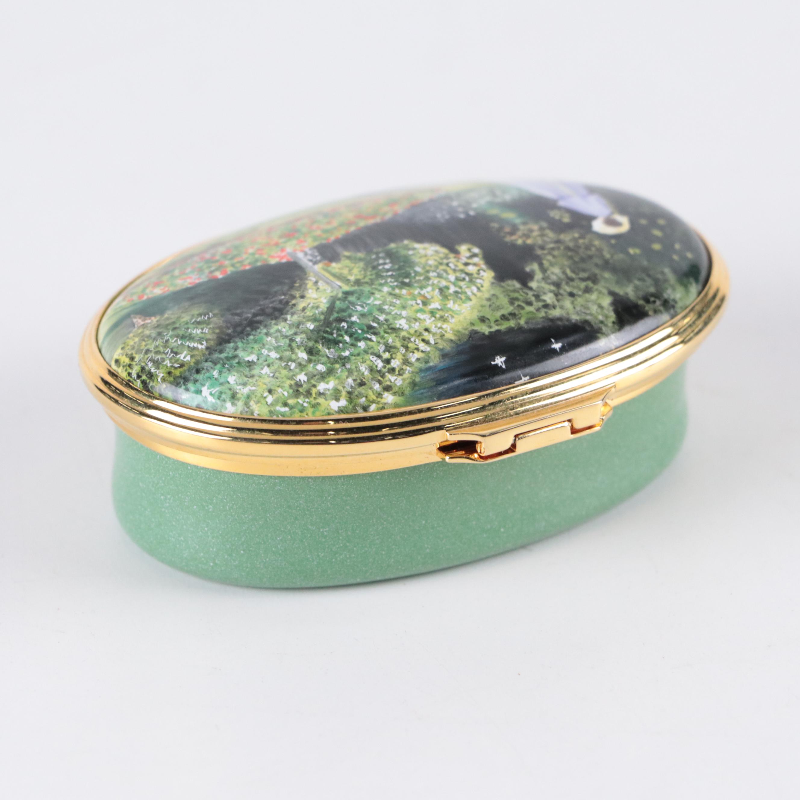 Halcyon Days Limited Edition Enameled Metal Boxes