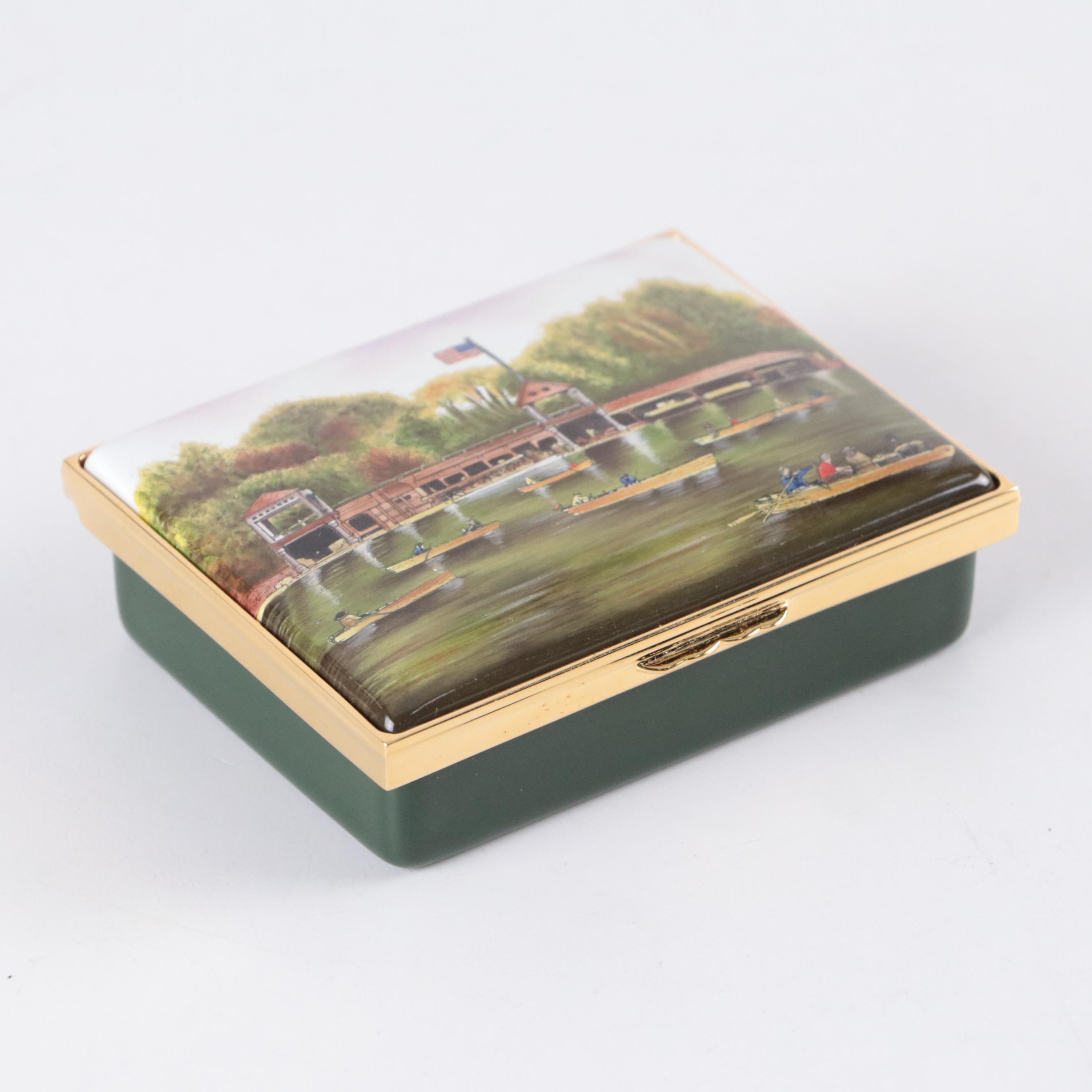 Halcyon Days Limited Edition Enameled Metal Boxes
