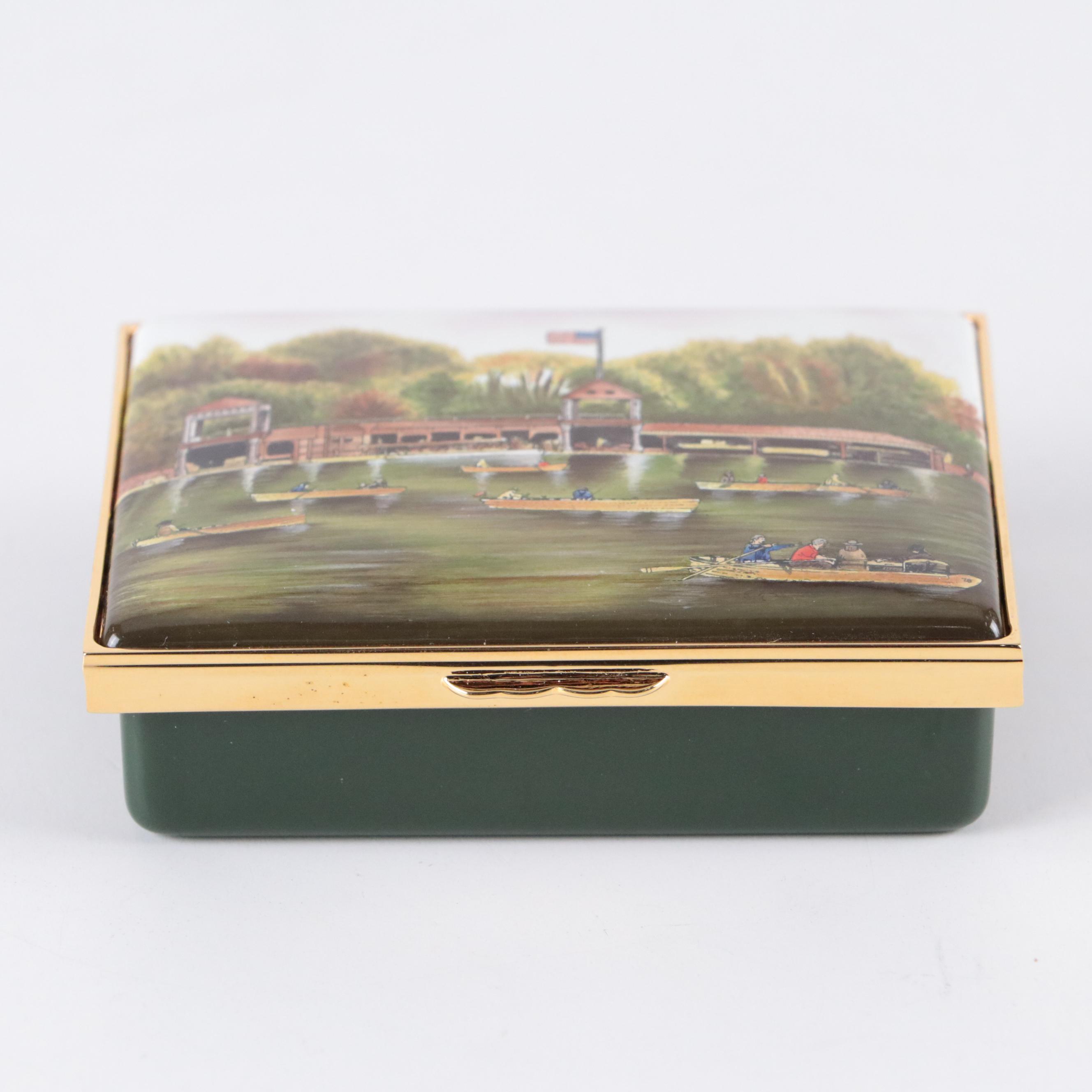 Halcyon Days Limited Edition Enameled Metal Boxes