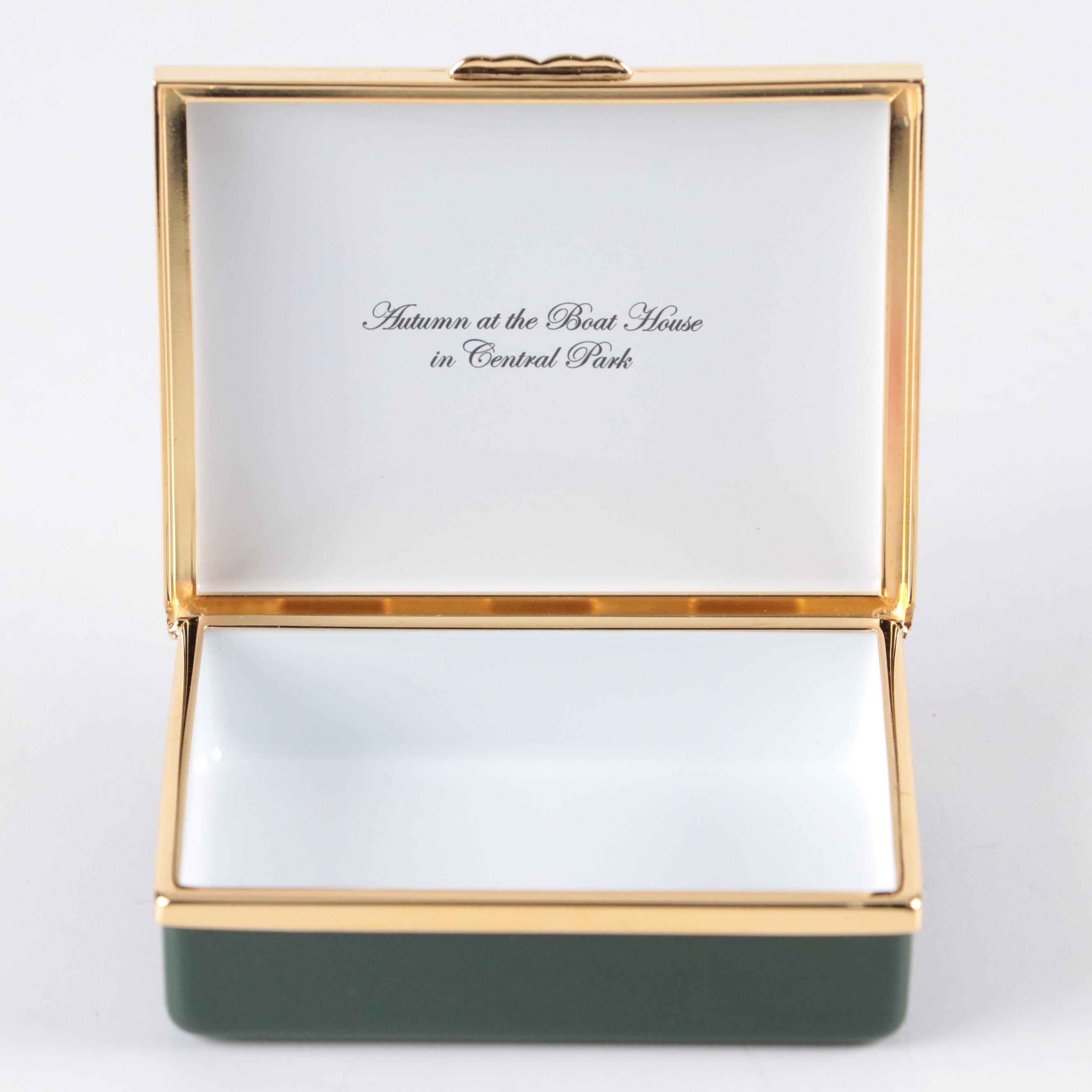 Halcyon Days Limited Edition Enameled Metal Boxes