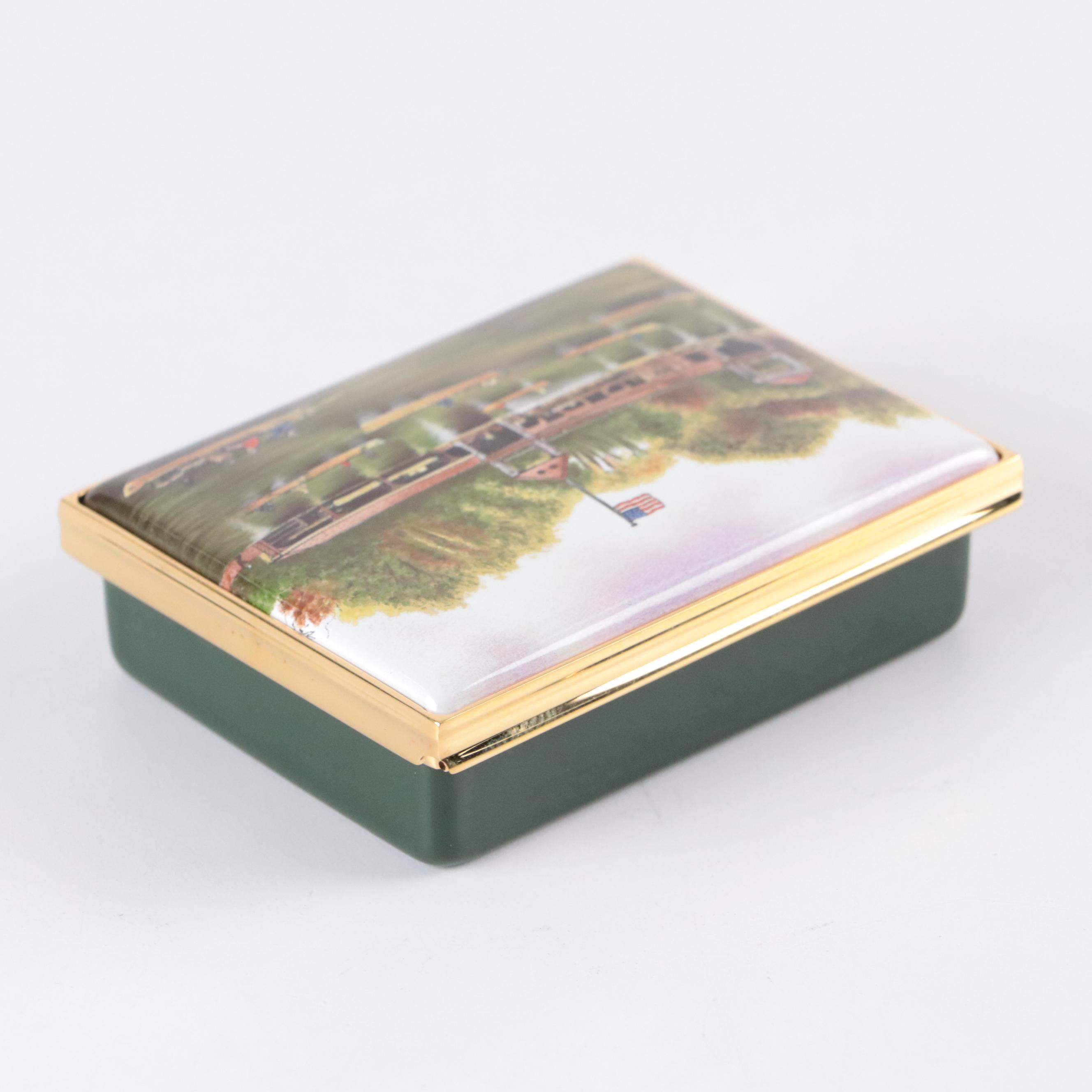 Halcyon Days Limited Edition Enameled Metal Boxes