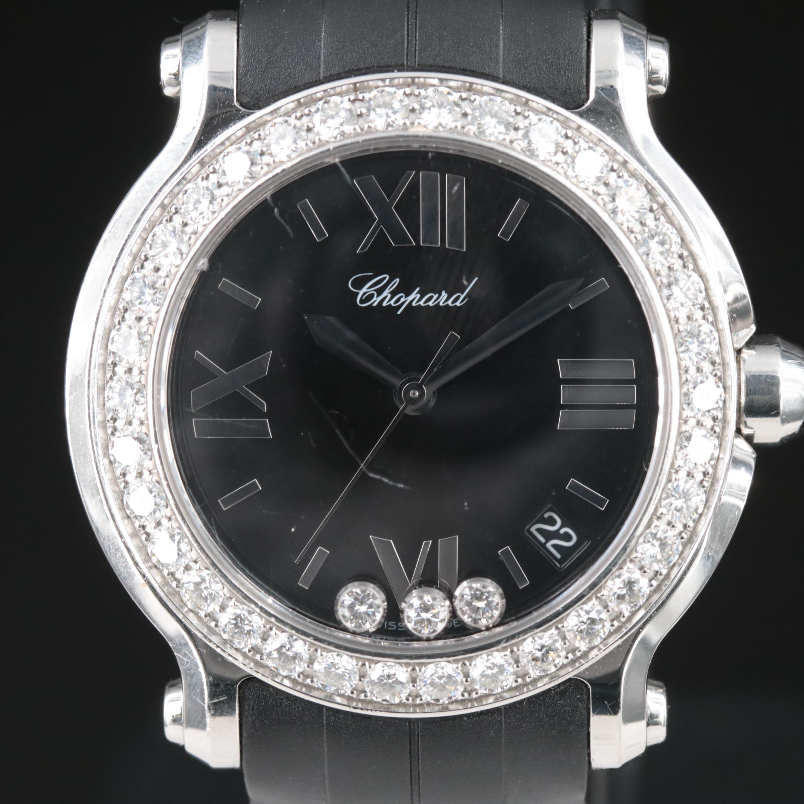 Chopard "Happy Sport" Floating Diamonds Watch