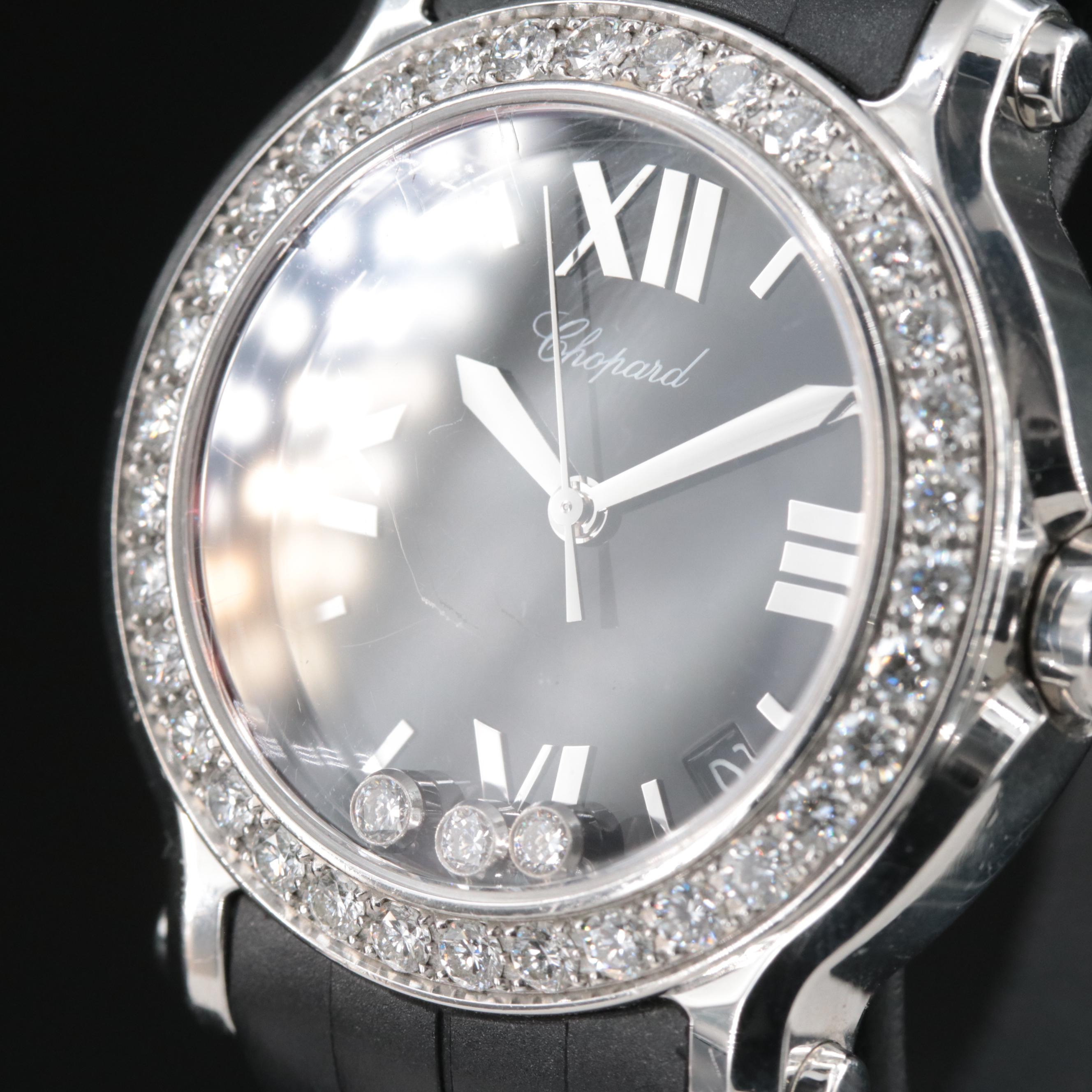 Chopard "Happy Sport" Floating Diamonds Watch