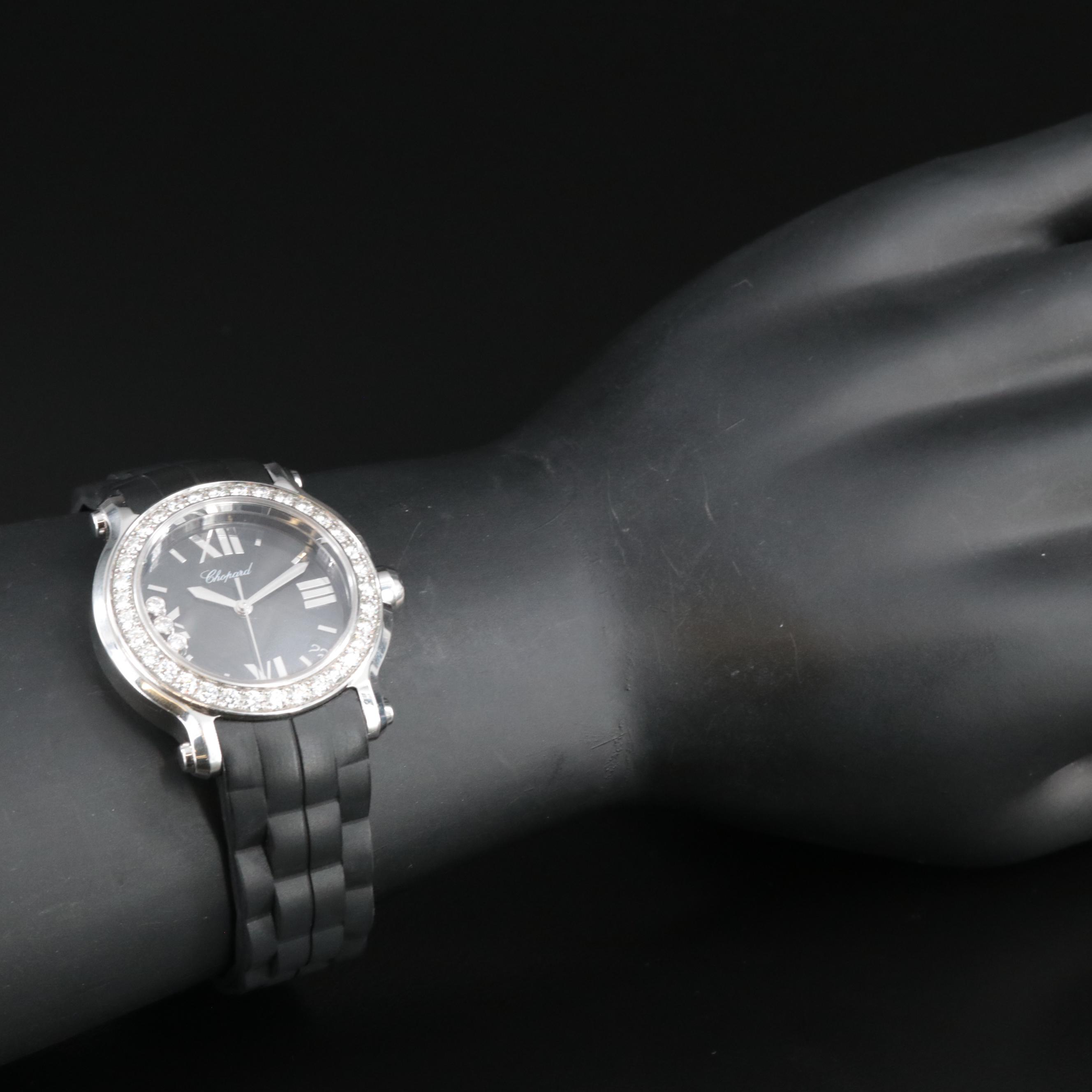 Chopard "Happy Sport" Floating Diamonds Watch