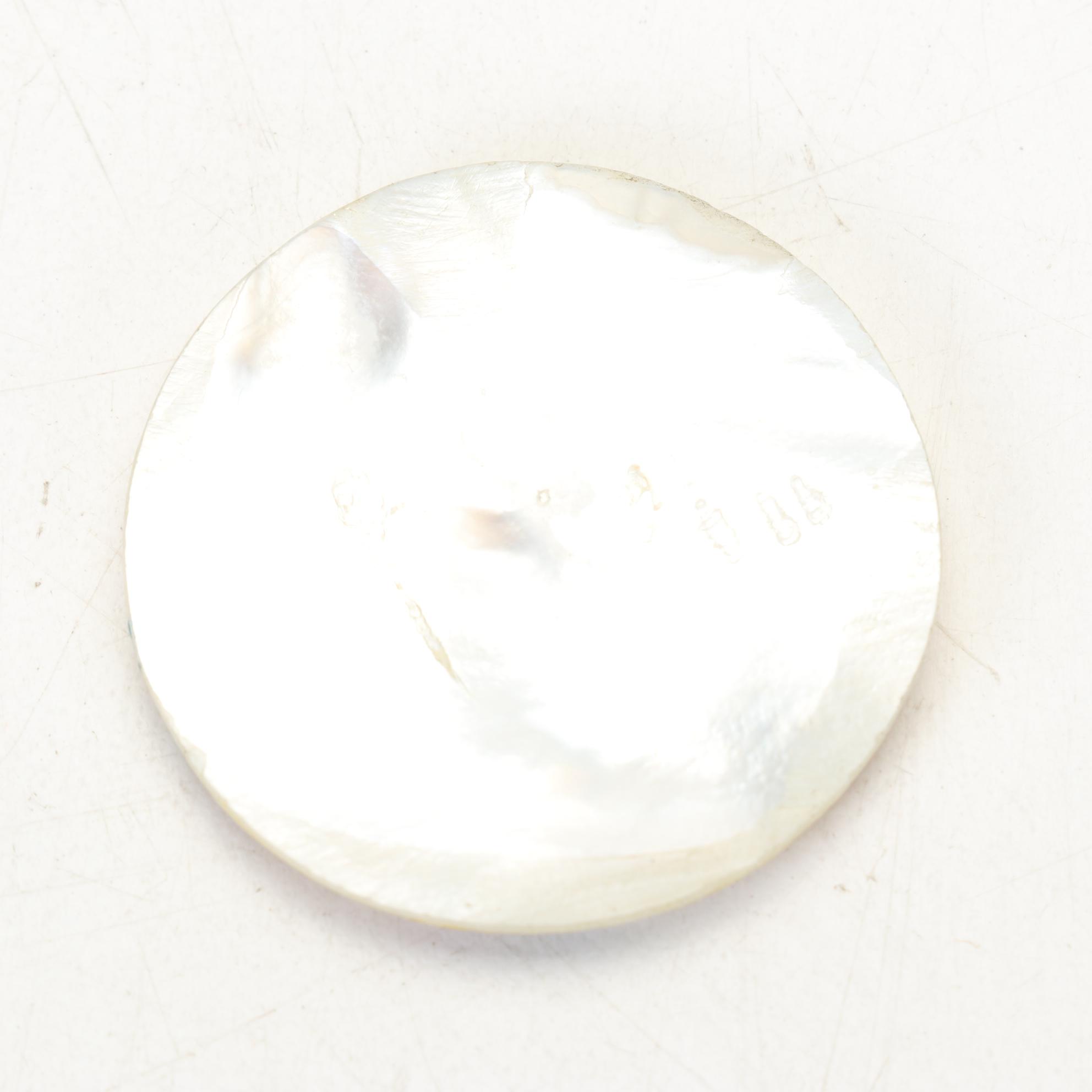 Middle Eastern Hand-Painted Shell Adornments In Brass Inlay Frames