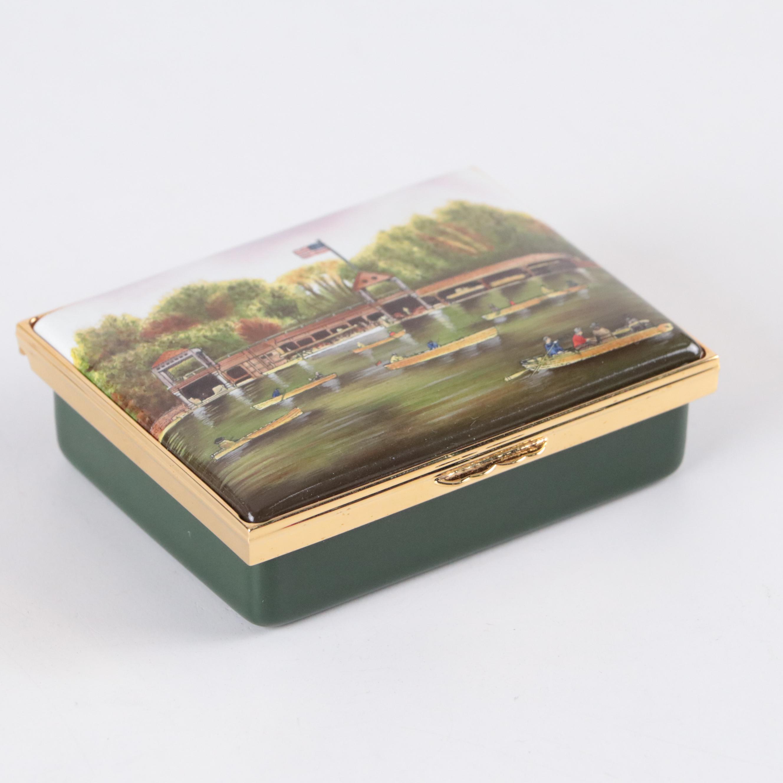 Halcyon Days Limited Edition Enameled Metal Boxes