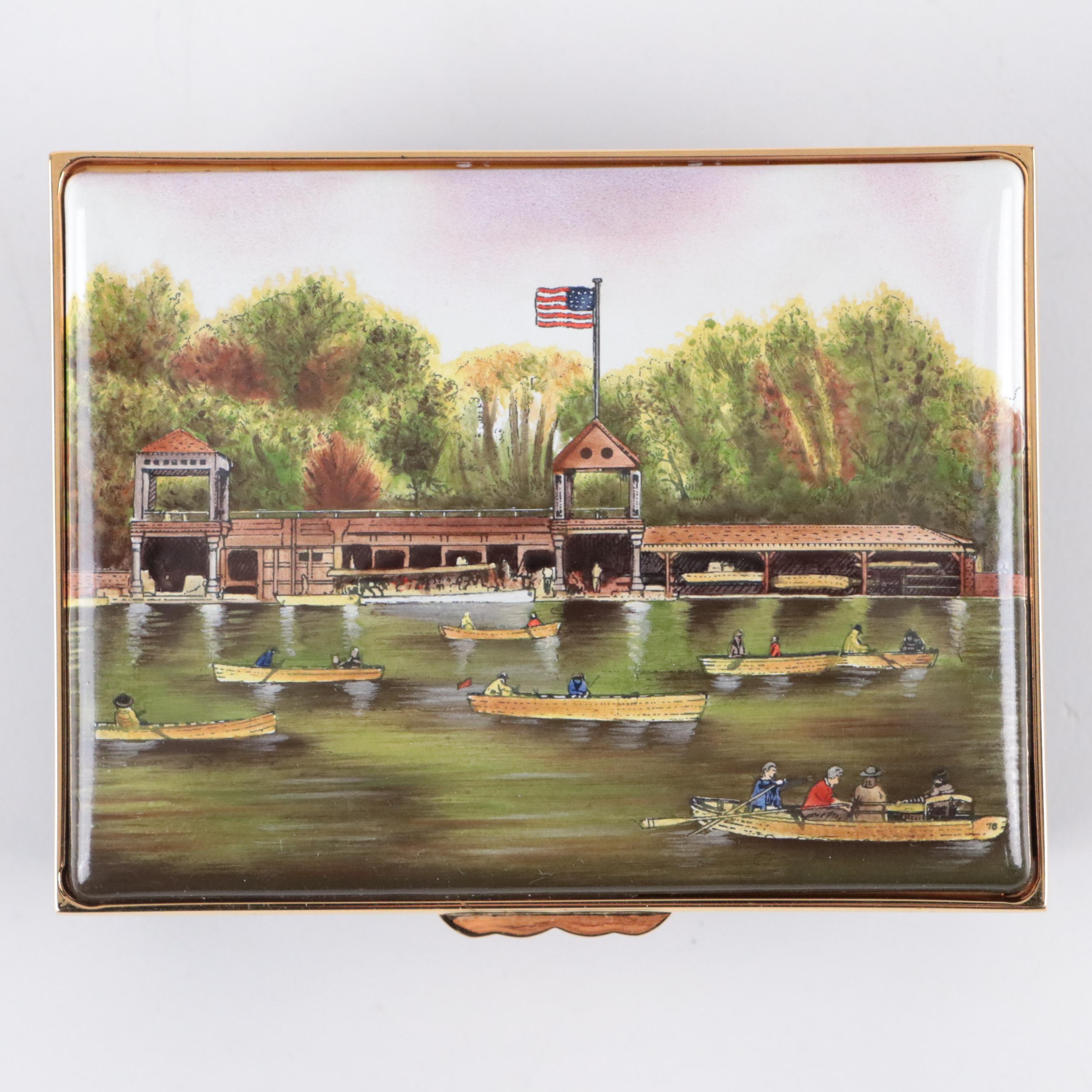 Halcyon Days Limited Edition Enameled Metal Boxes