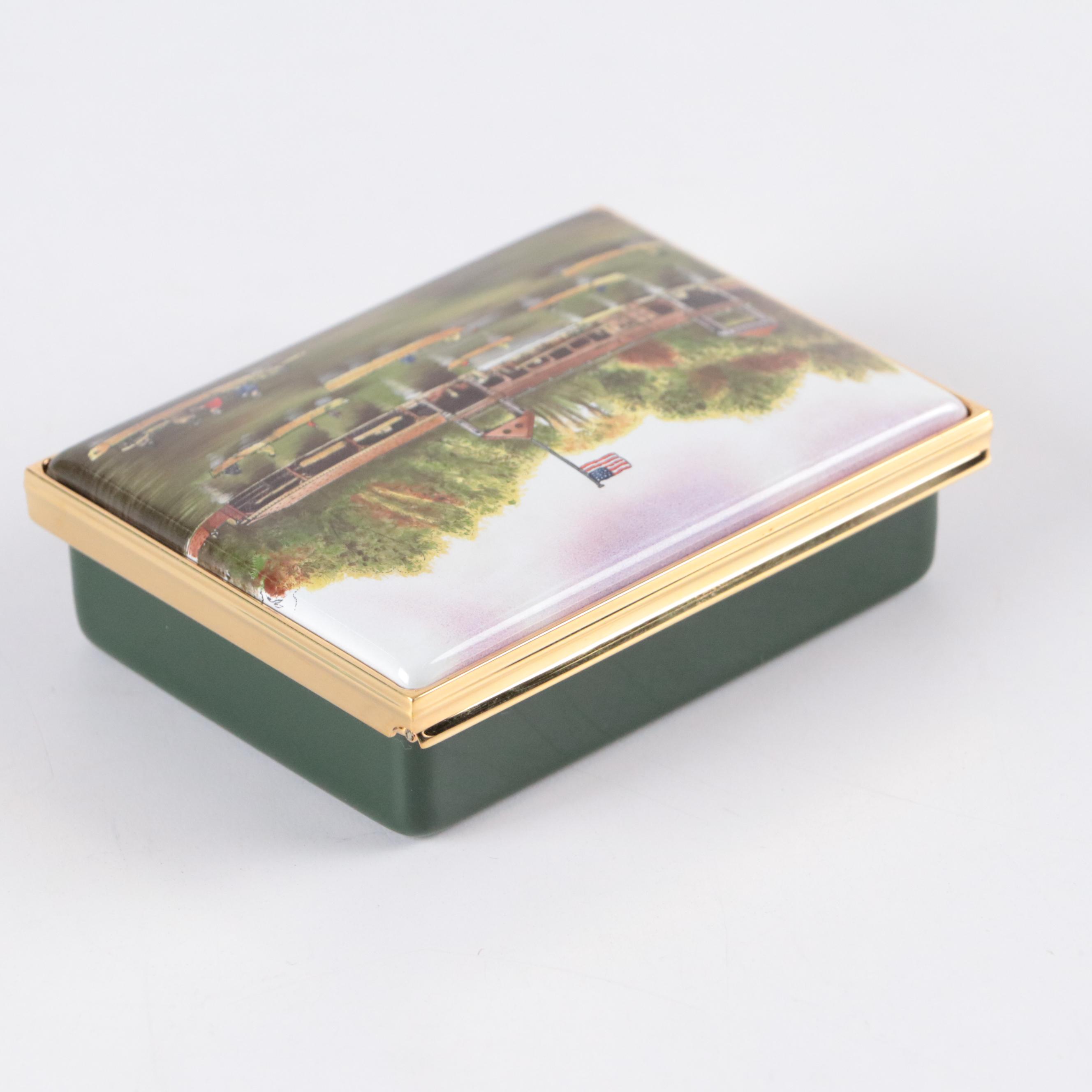 Halcyon Days Limited Edition Enameled Metal Boxes