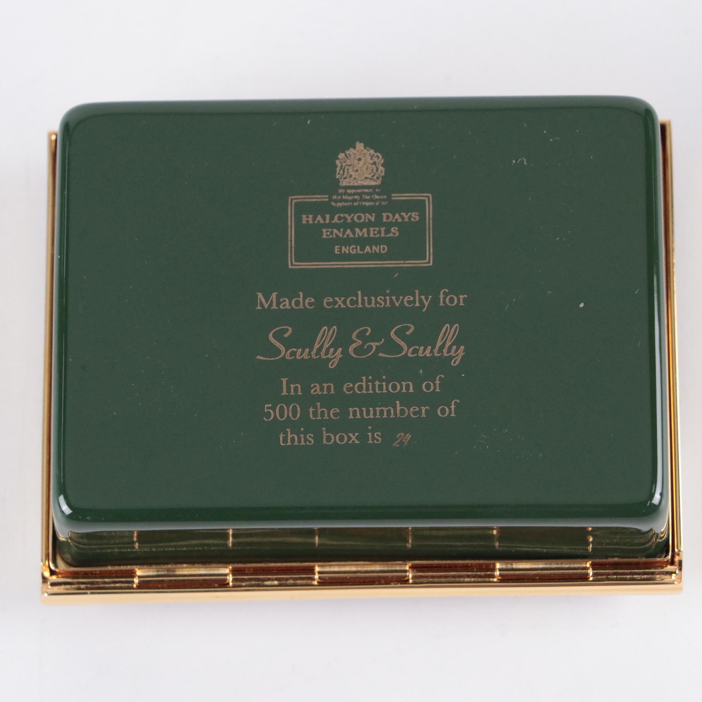Halcyon Days Limited Edition Enameled Metal Boxes