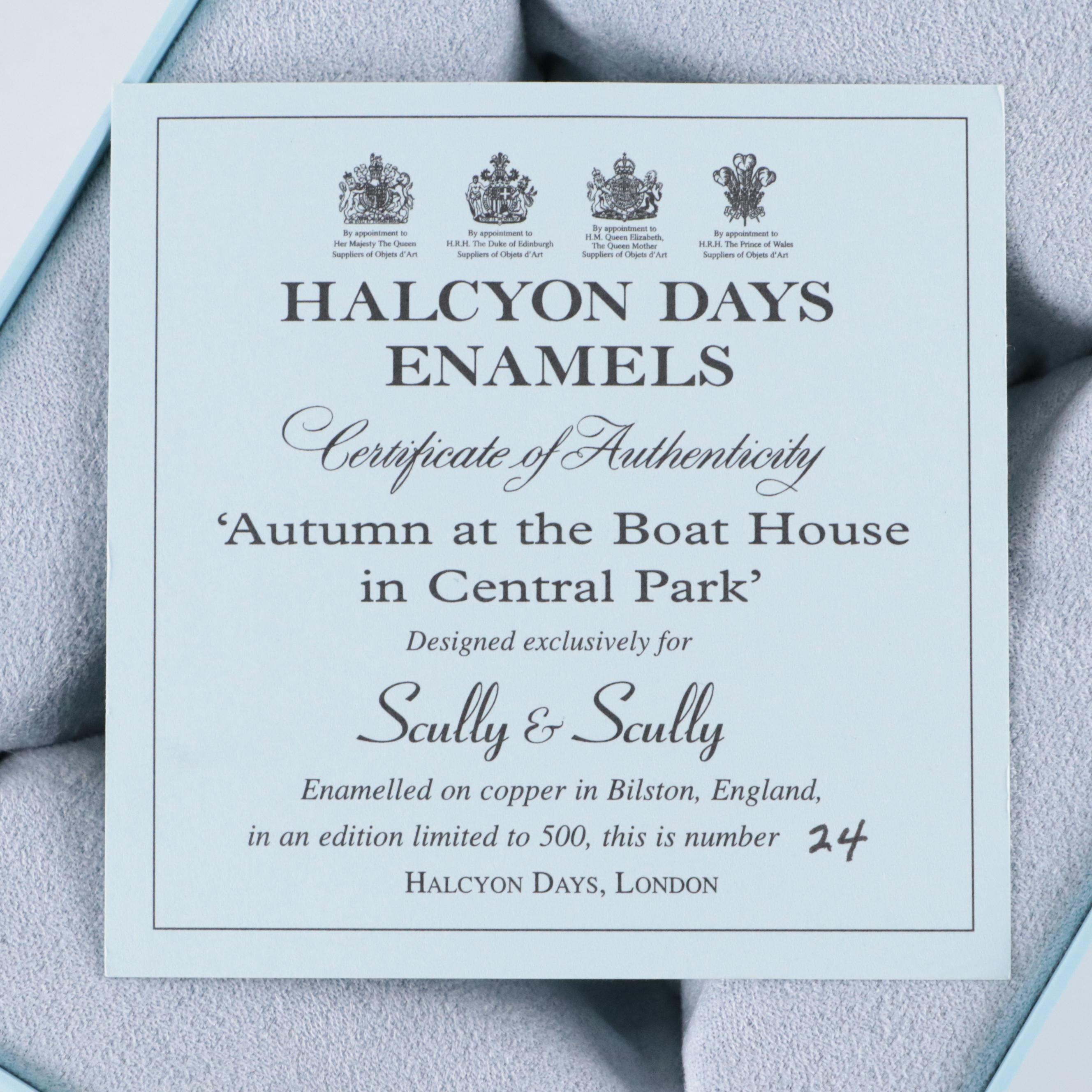 Halcyon Days Limited Edition Enameled Metal Boxes