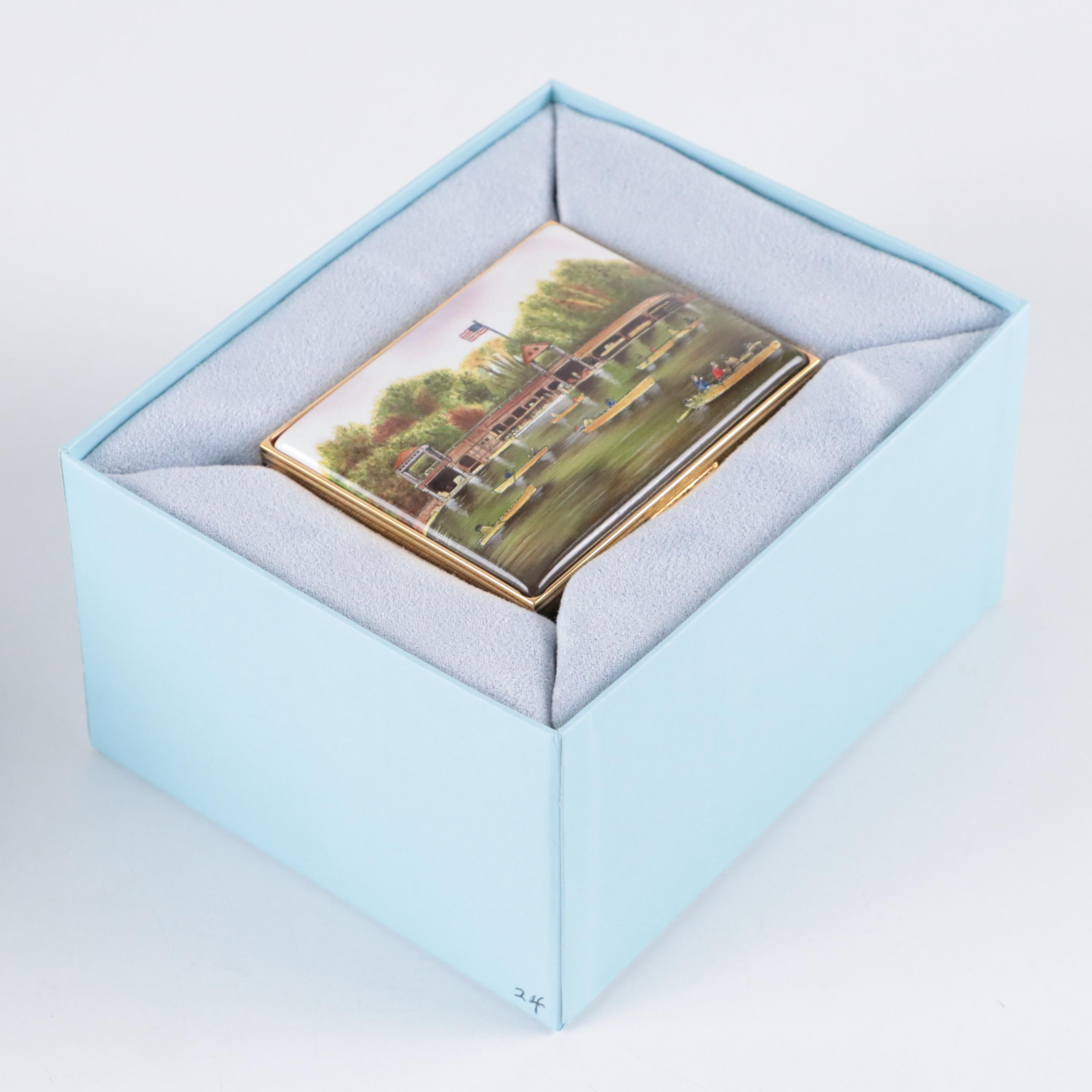 Halcyon Days Limited Edition Enameled Metal Boxes