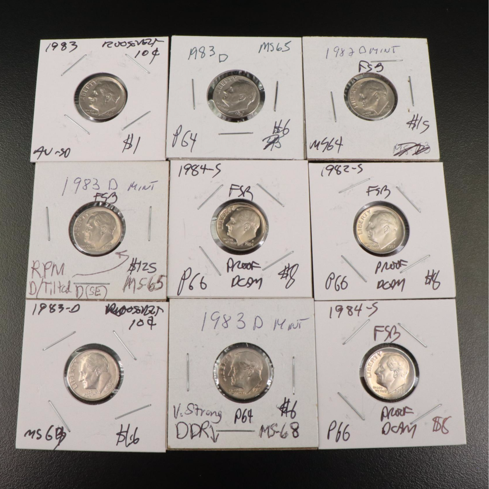 Forty Proof and Uncirculated/High Grade Roosevelt Dimes