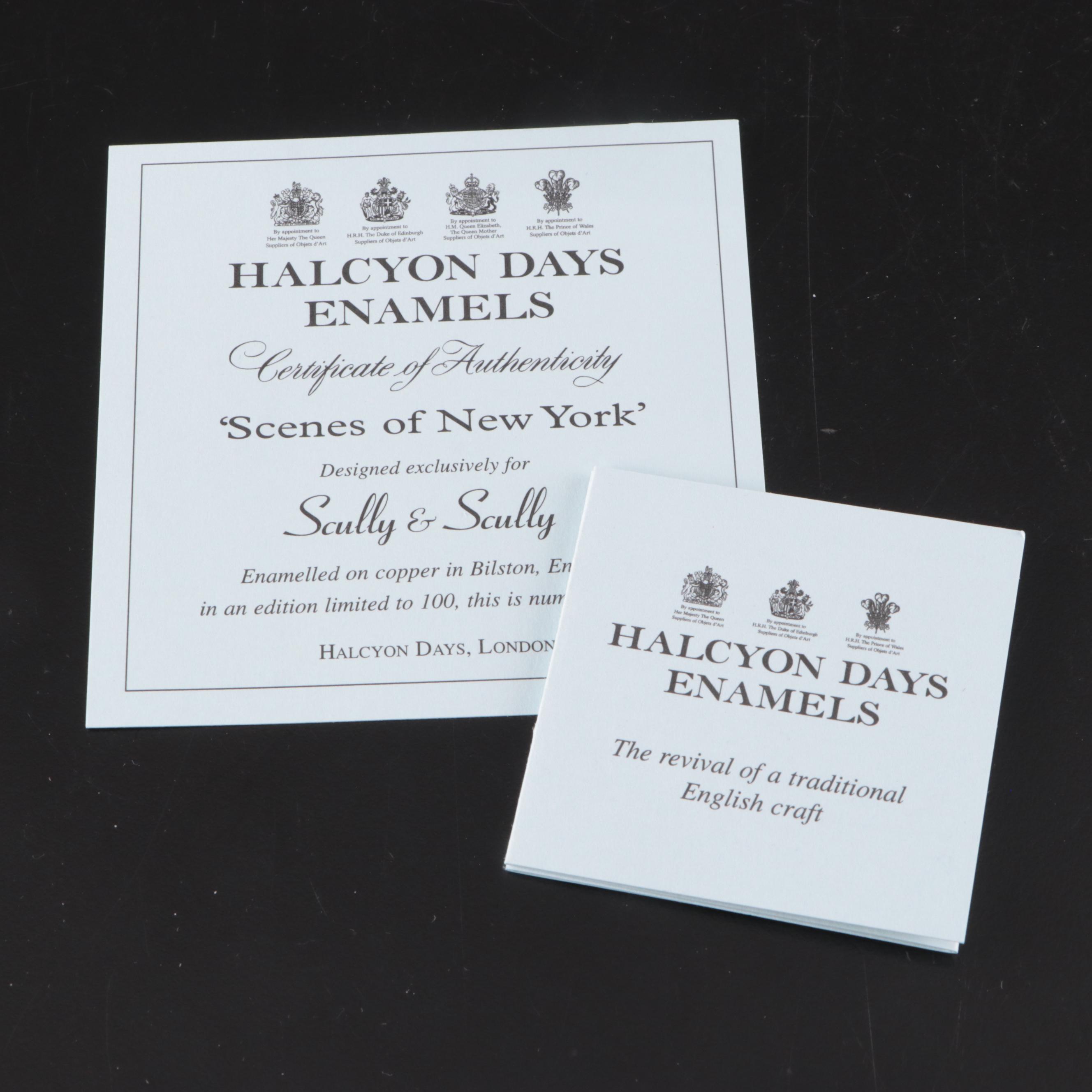 Halcyon Days Enamels Limited Edition "Scenes of New York" Chronometer