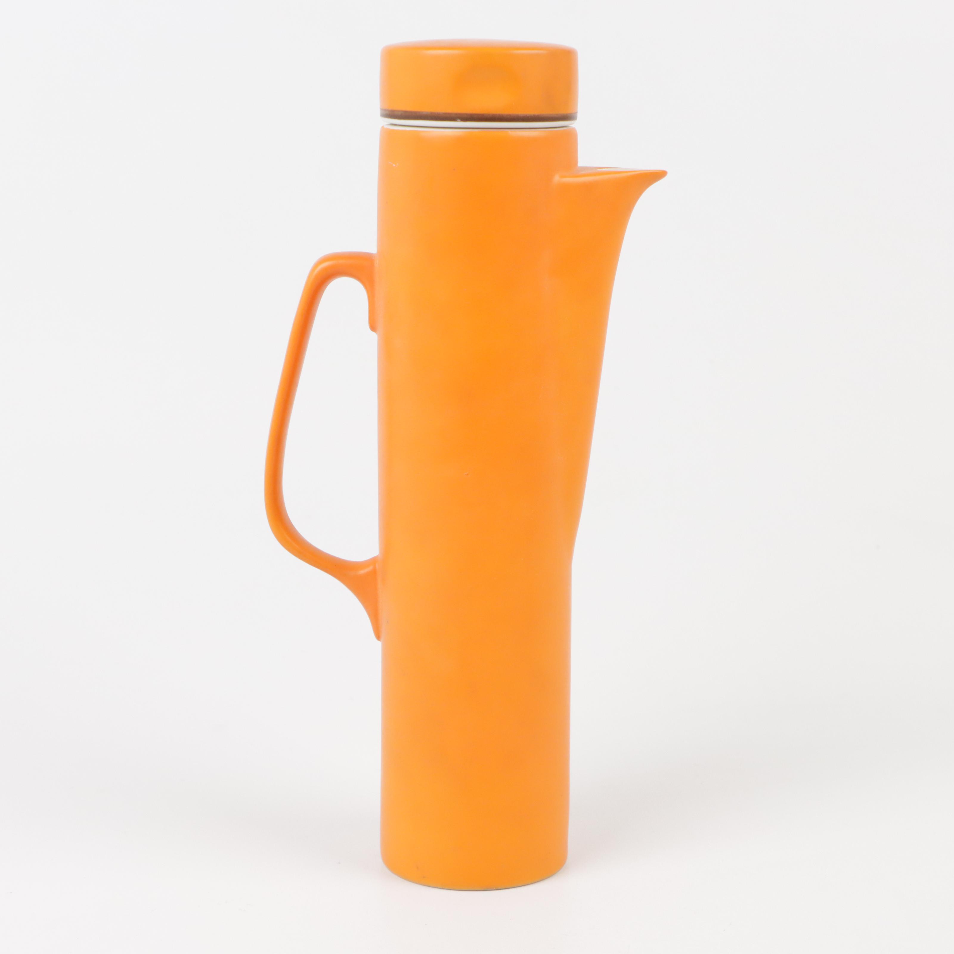 Schmid Porcelain Tea Pot and Hearn Bisbee Art Pottery Tile