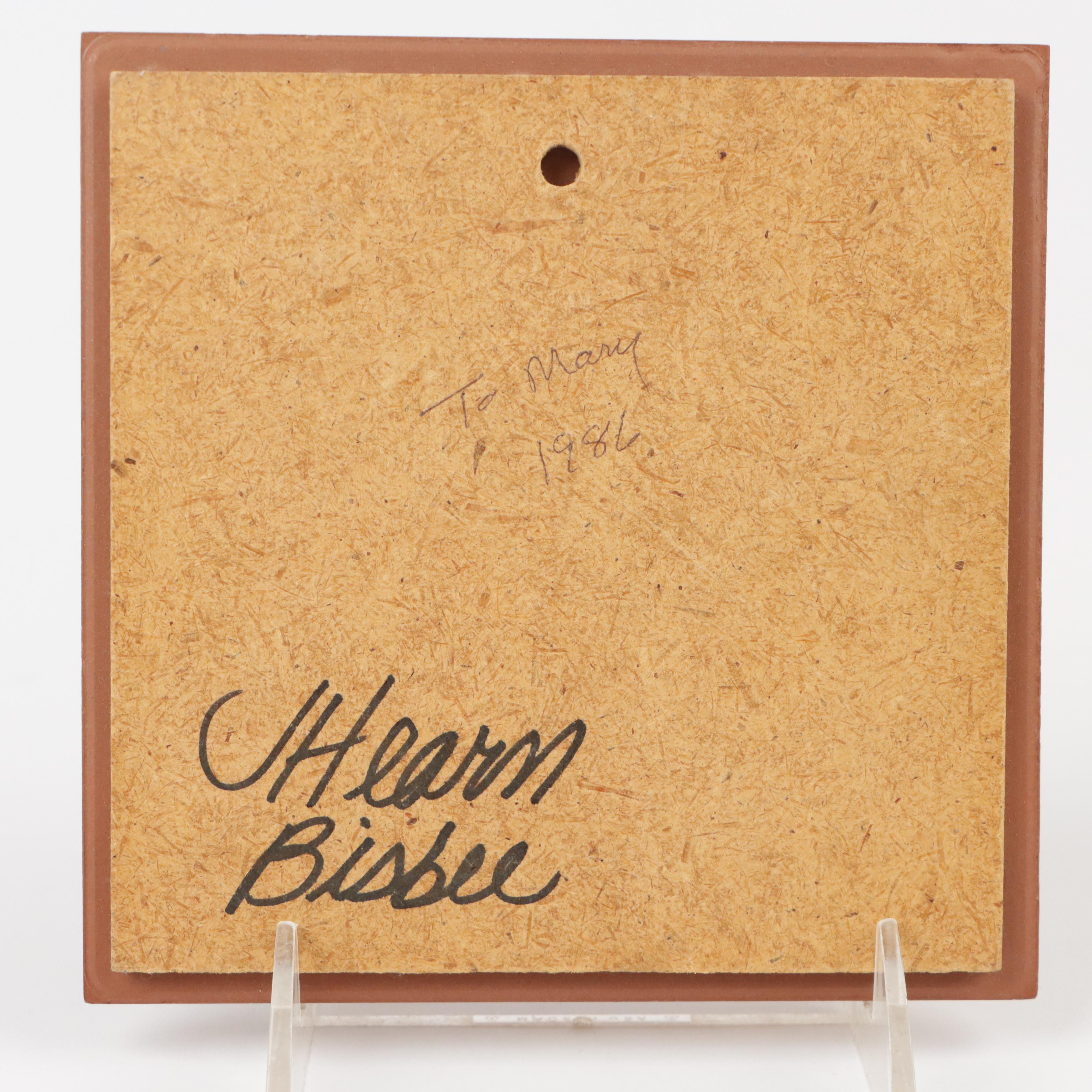 Schmid Porcelain Tea Pot and Hearn Bisbee Art Pottery Tile