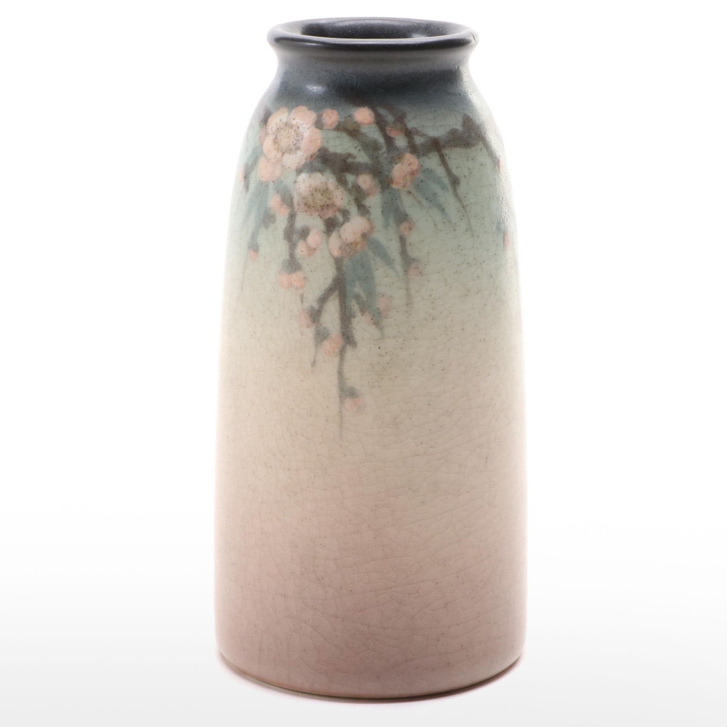 Rookwood Pottery Vellum Glaze Ceramic Vase, 1912 Everything But The House