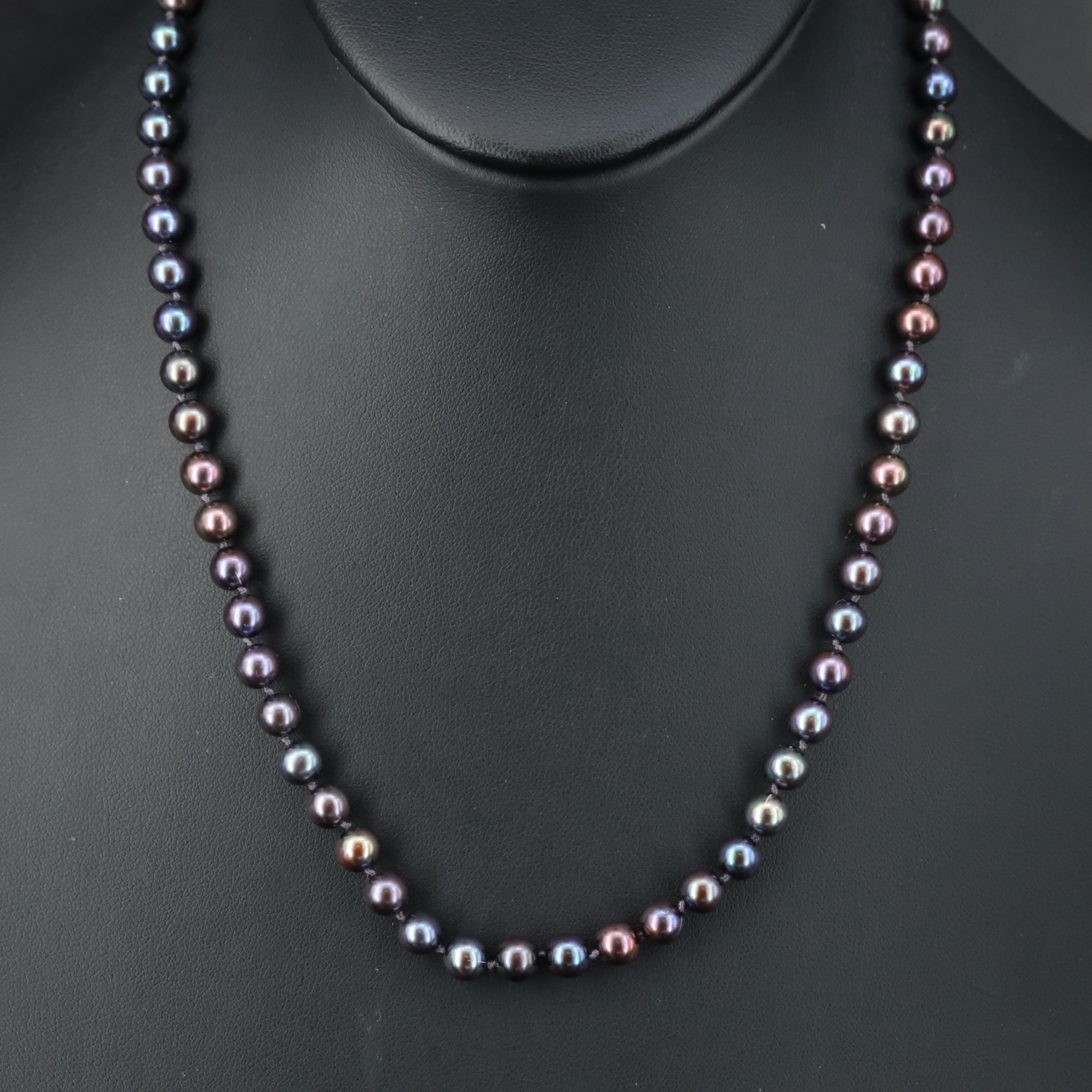 Pearl Necklace with 14K Clasp