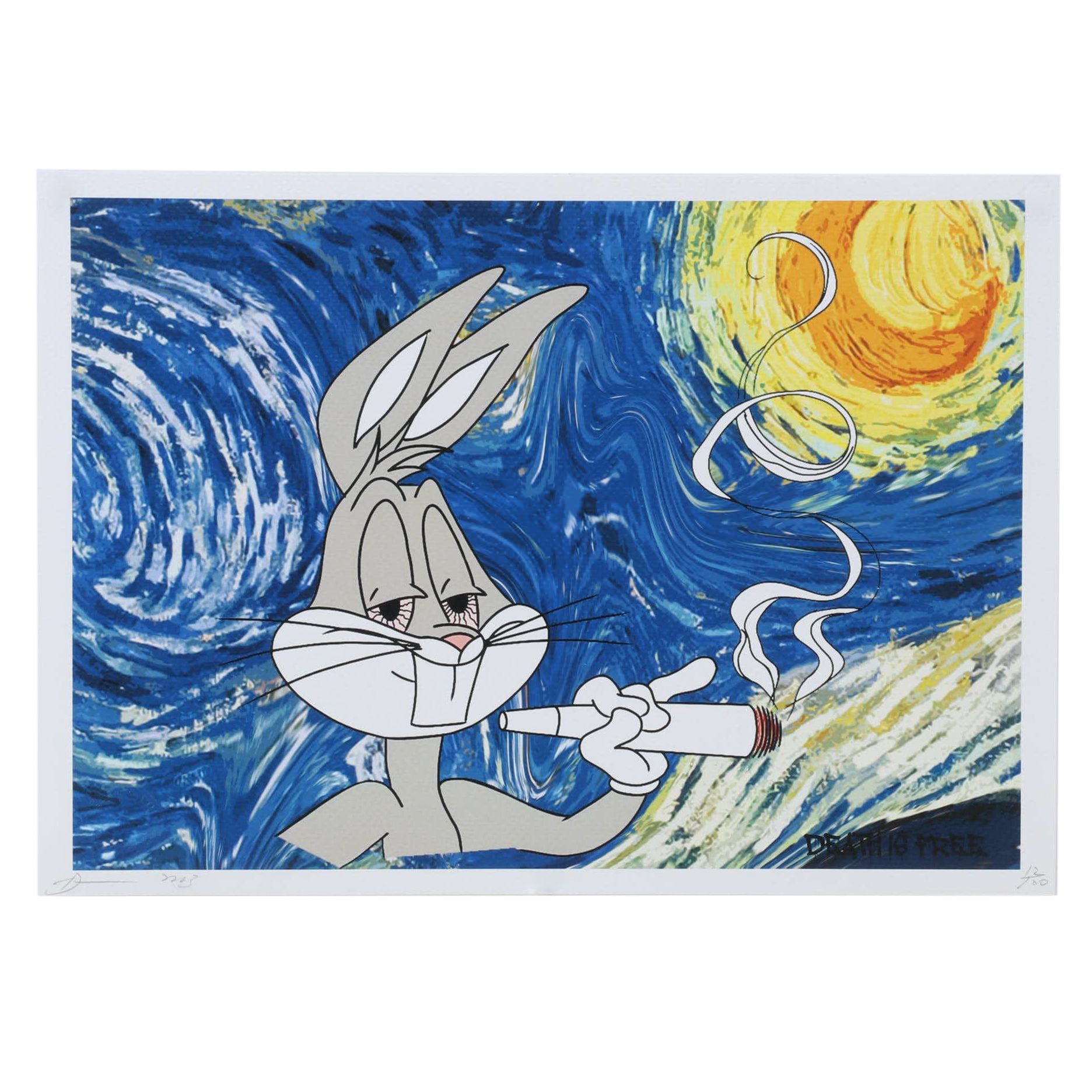 Death NYC Pop Art Graphic Print of Bugs Bunny, 2023