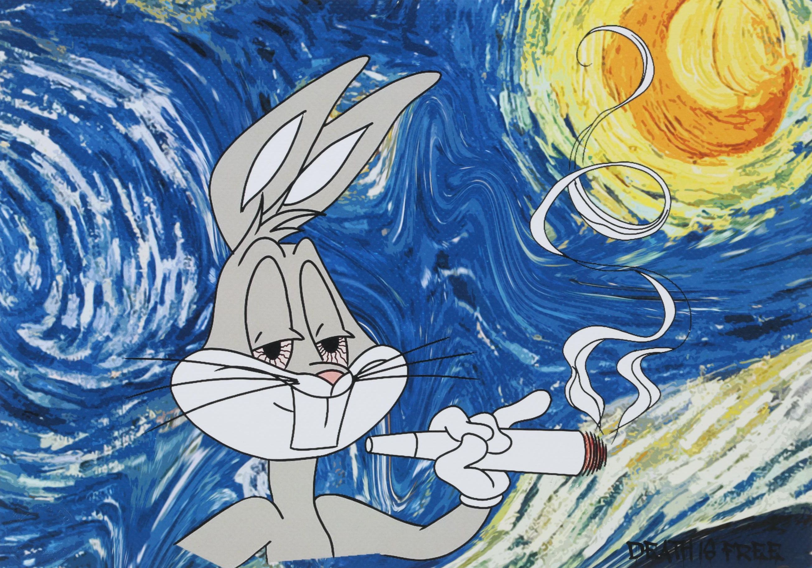 Death NYC Pop Art Graphic Print of Bugs Bunny, 2023