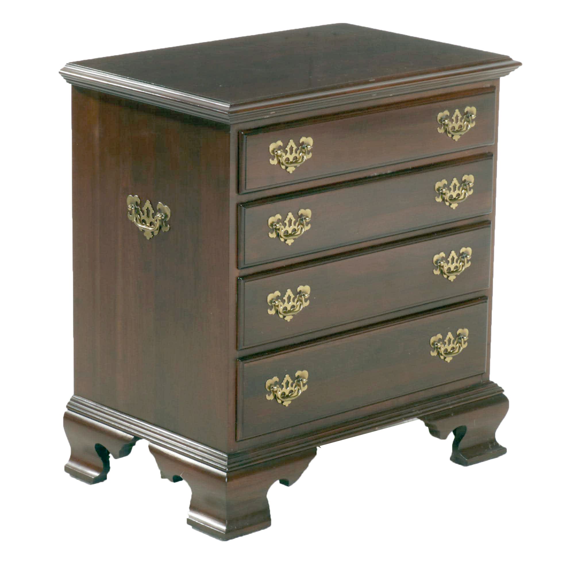 Ethan Allen "Georgian Court" Cherry Four-Drawer Bedside Chest