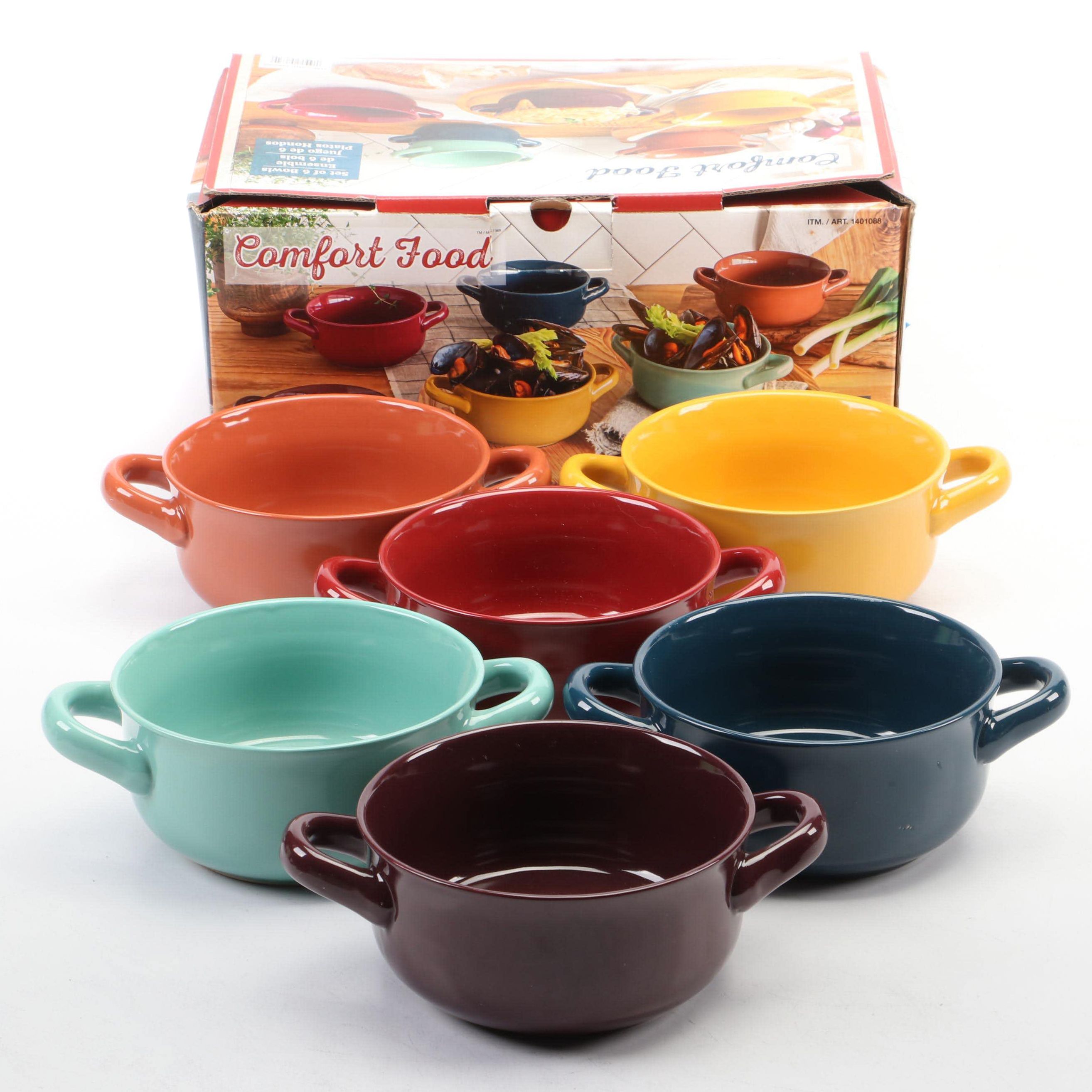 Over and Back Stoneware Comfort Food Bowls EBTH
