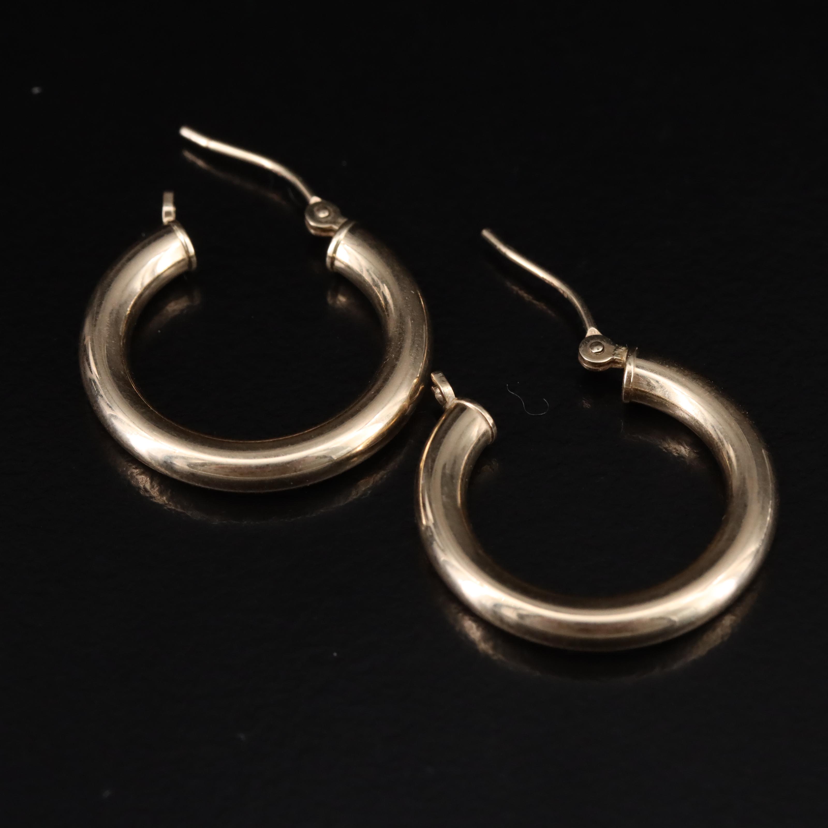 14K Hoop Earrings