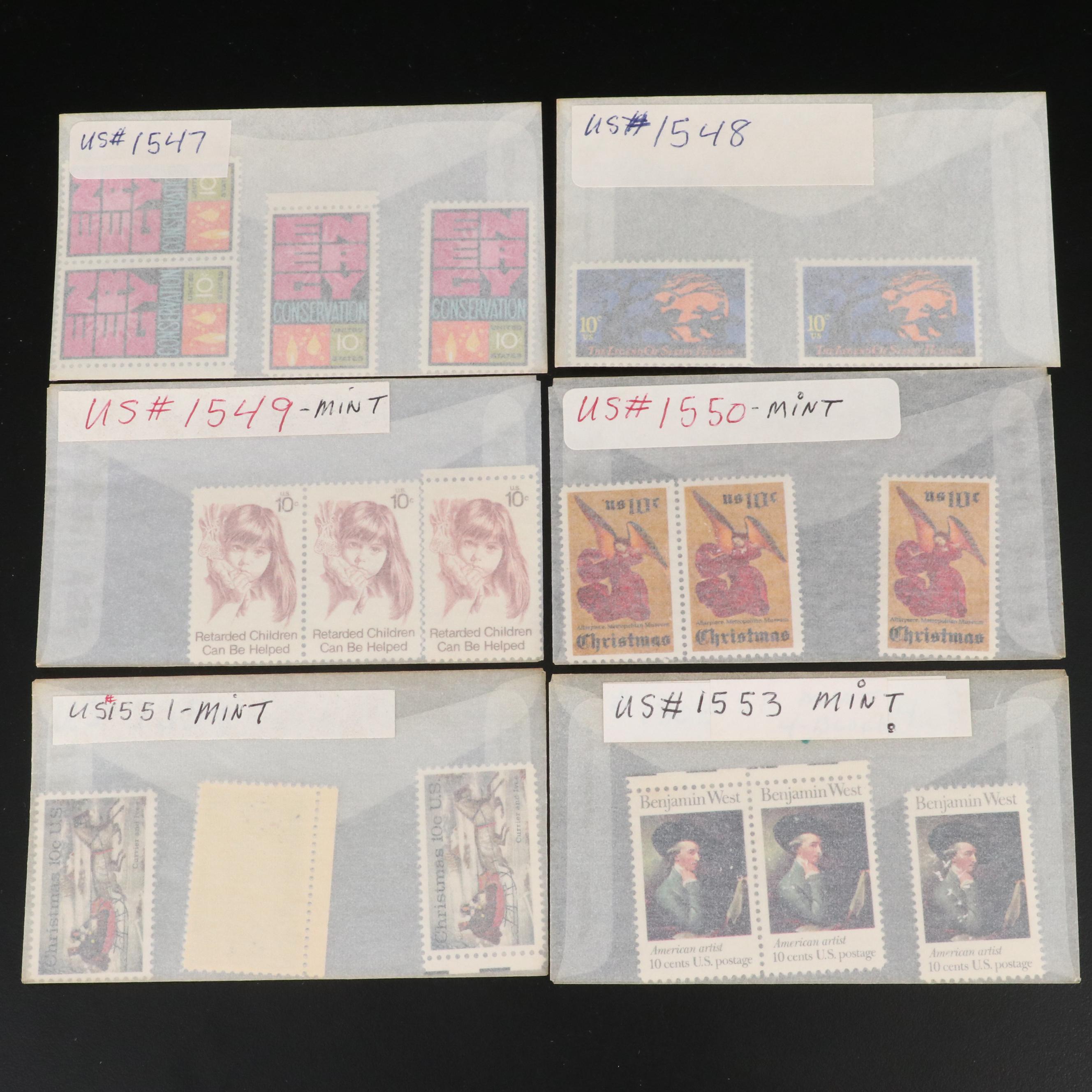 Over 500 U.S. Postage Stamp Plate Blocks